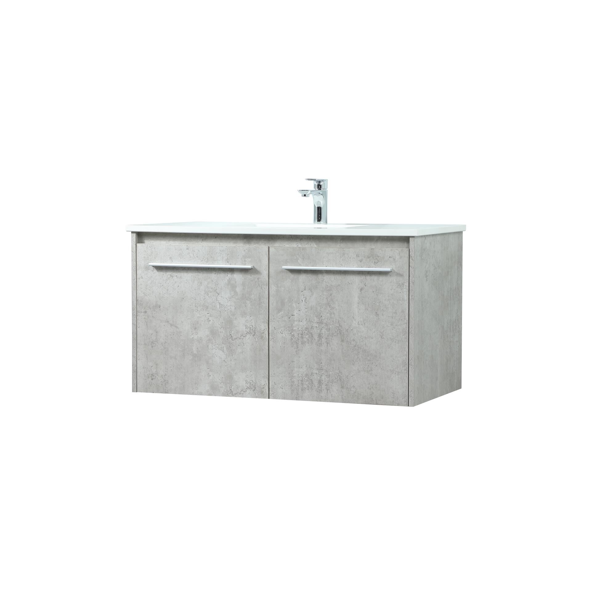 Shown in Concrete Grey finish