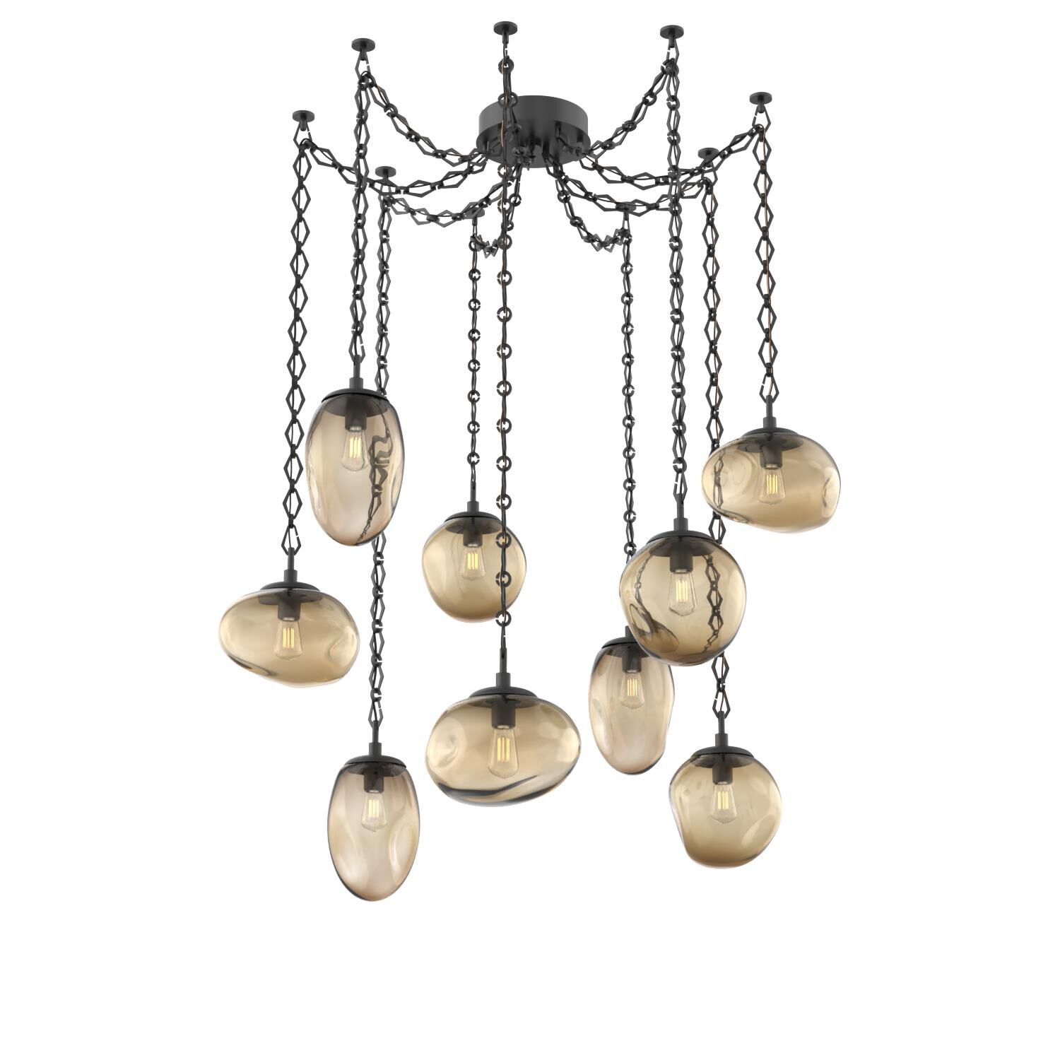 Levi Wilson Cosmos 17 Inch Multi Pendant Light by Hammerton Studio
