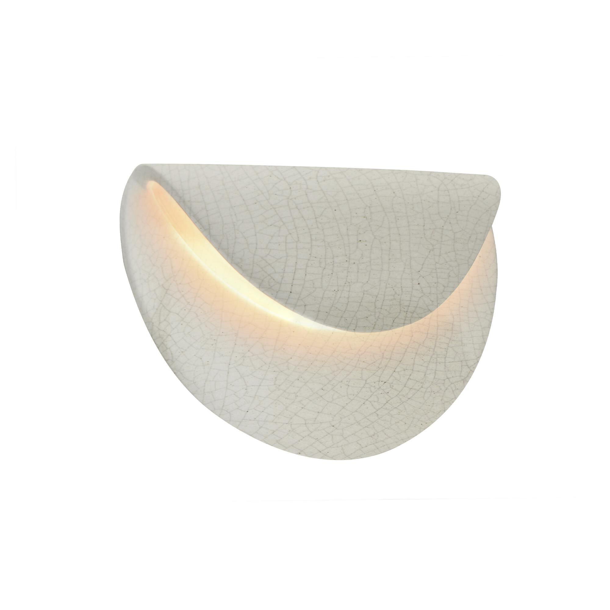 Shown in White Crackle finish and White Crackle shade