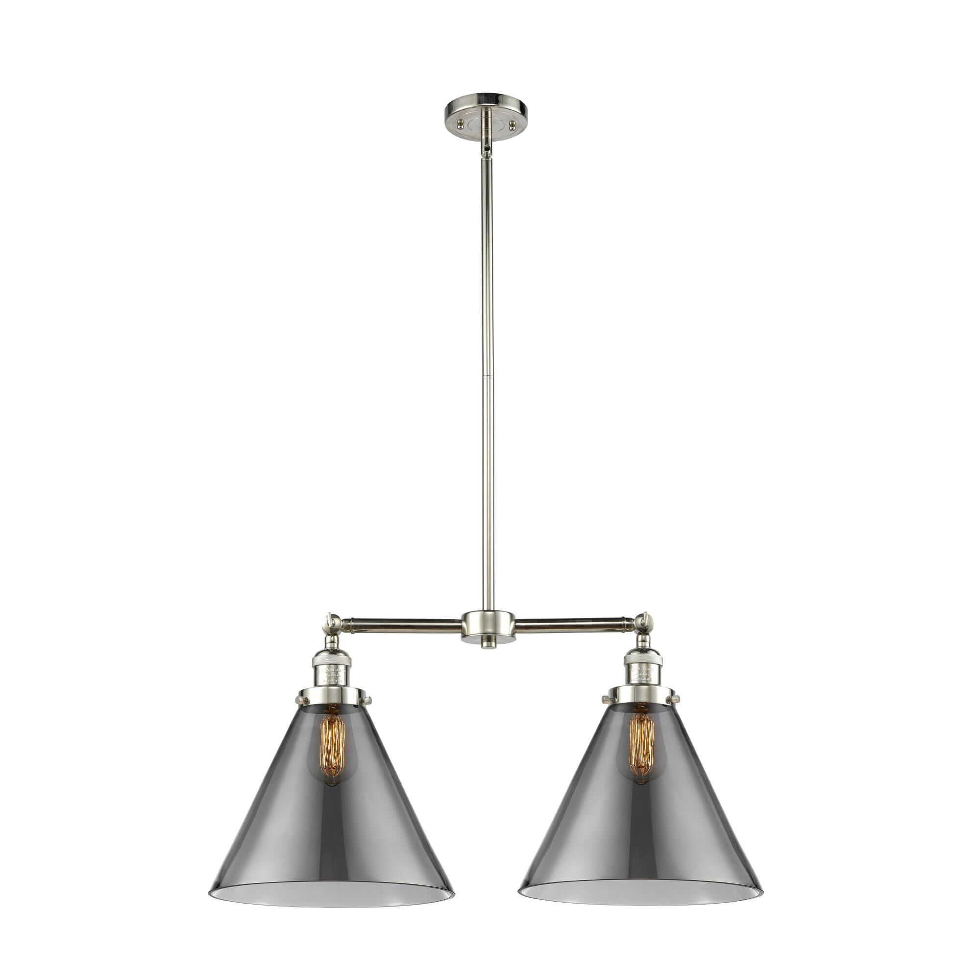 Bruno Marashlian X-Large Cone 21 Inch 2 Light Mini Chandelier by Innovations Lighting