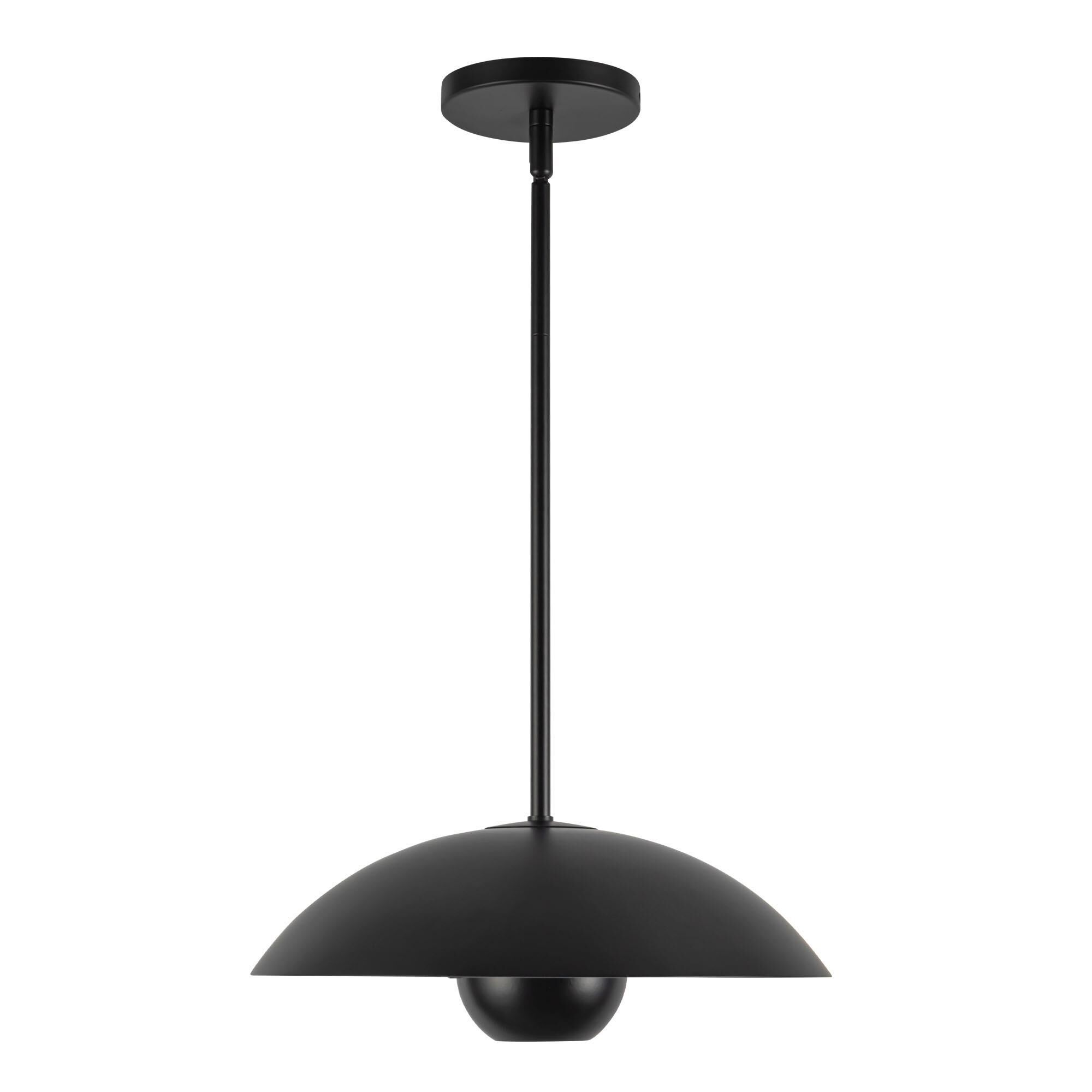 Shown in Black finish and Steel shade
