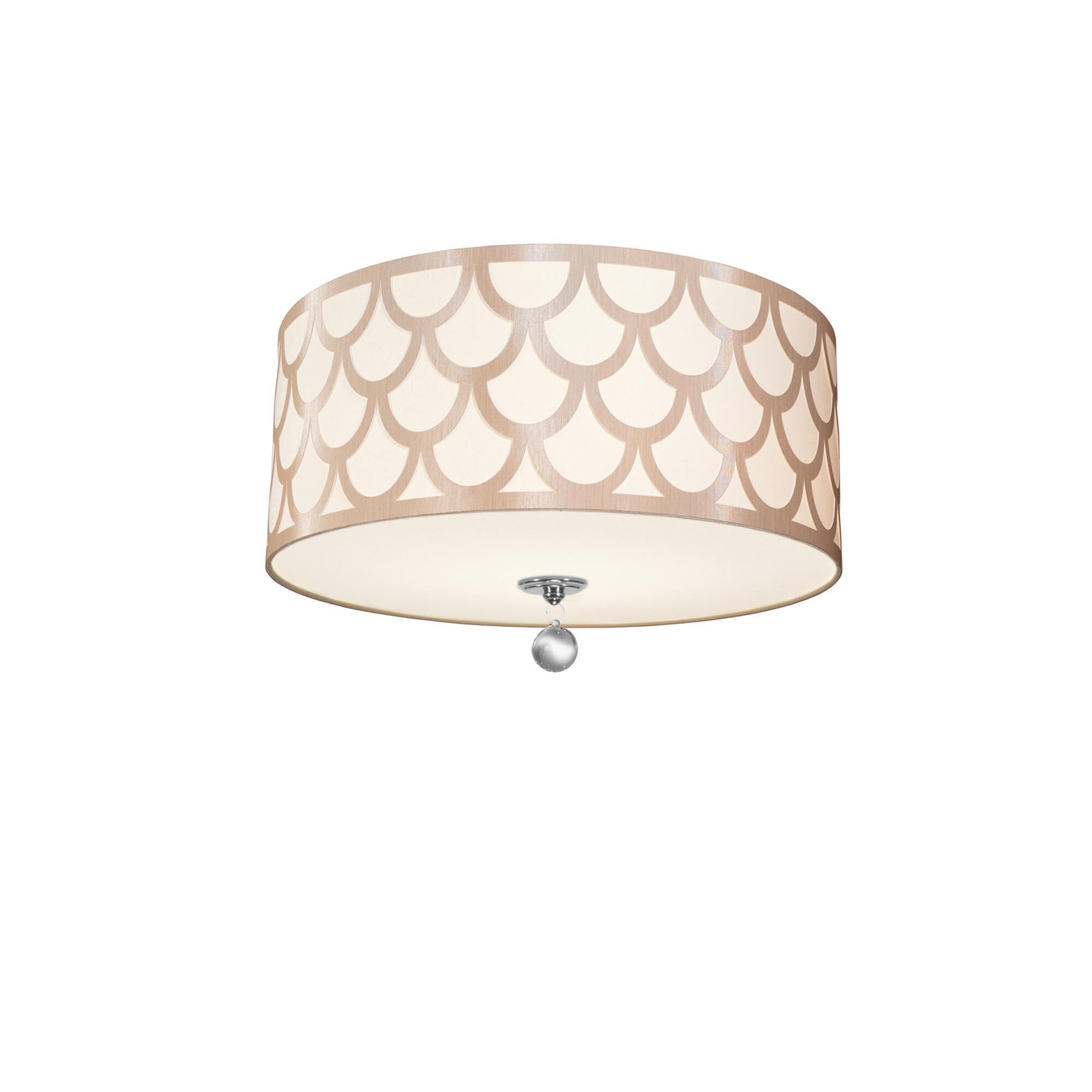 Hannah 19 Inch 4 Light Flush Mount by Dainolite
