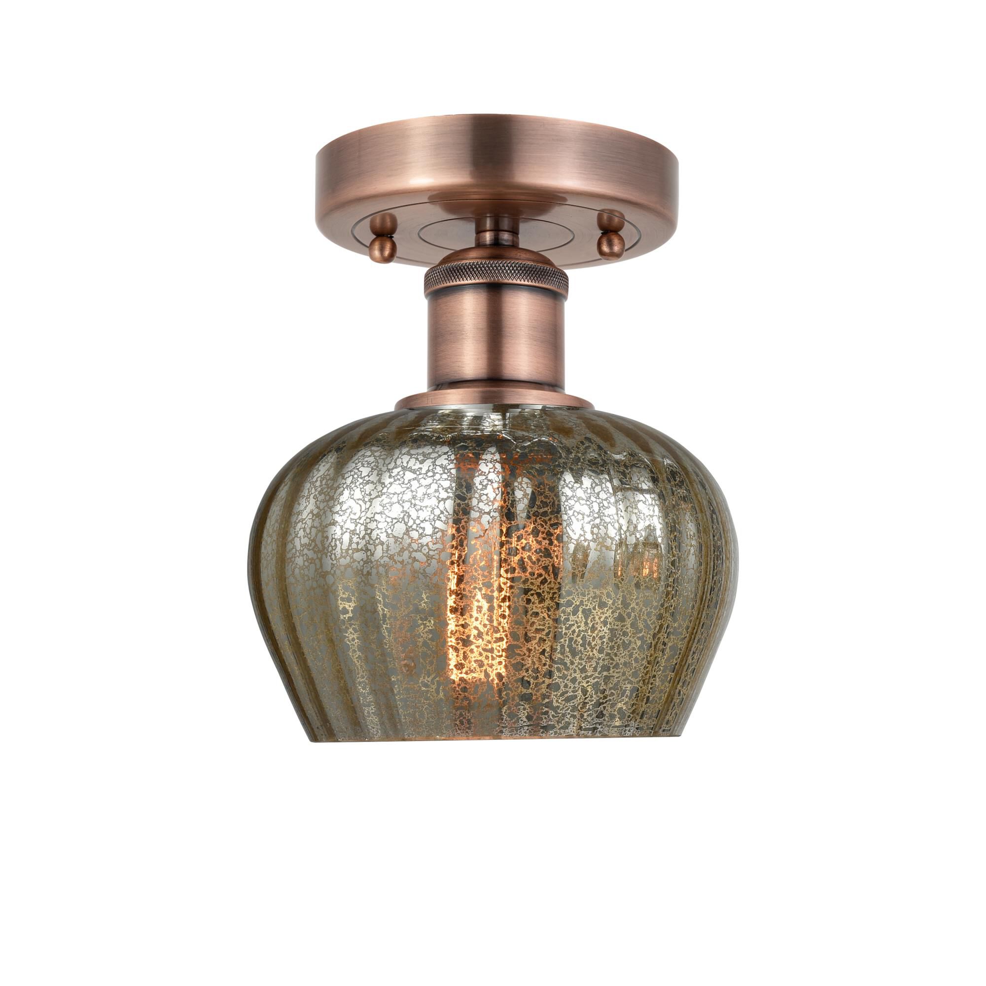 Shown in Antique Copper finish and Mercury glass