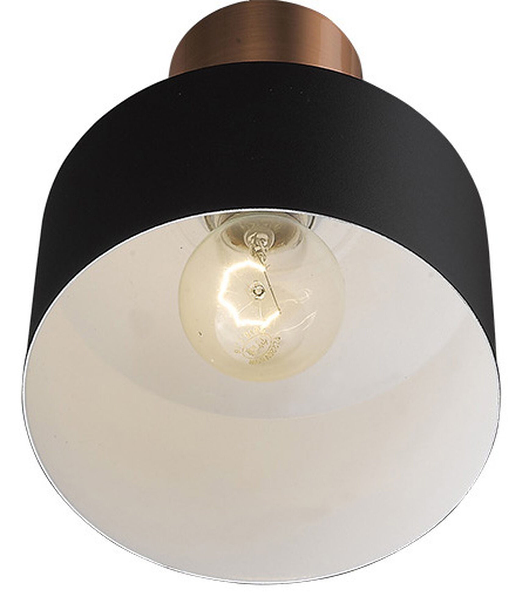 Shown in Matte Black finish and Matte Black glass and Black Metal Drum shade