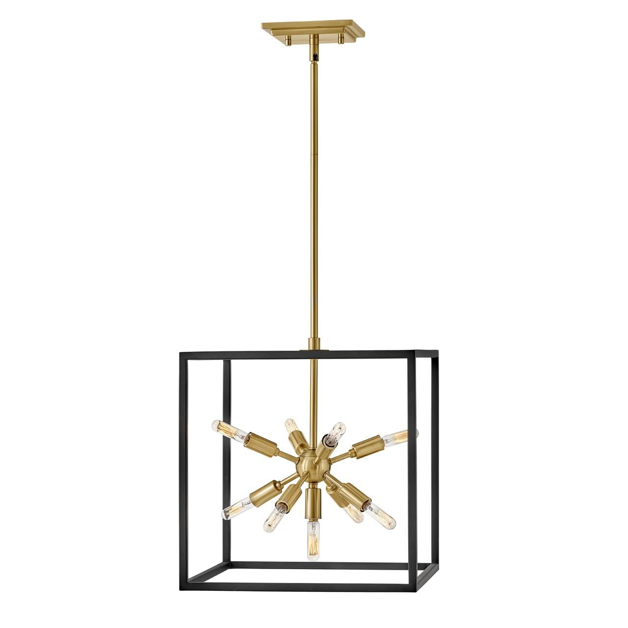 Shown in Black with Warm Brass Accents finish