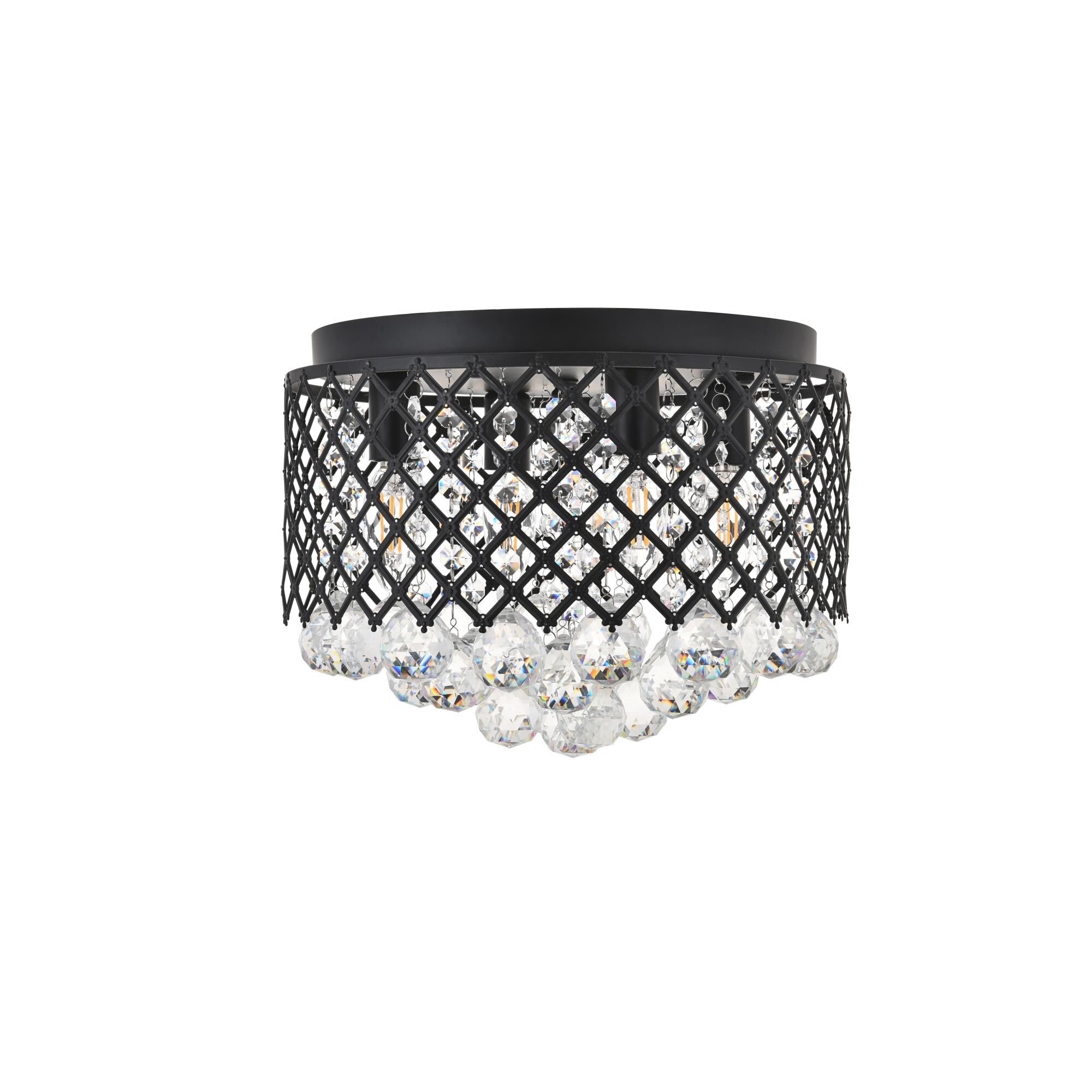 Tully 13 Inch 4 Light Flush Mount by Elegant Lighting
