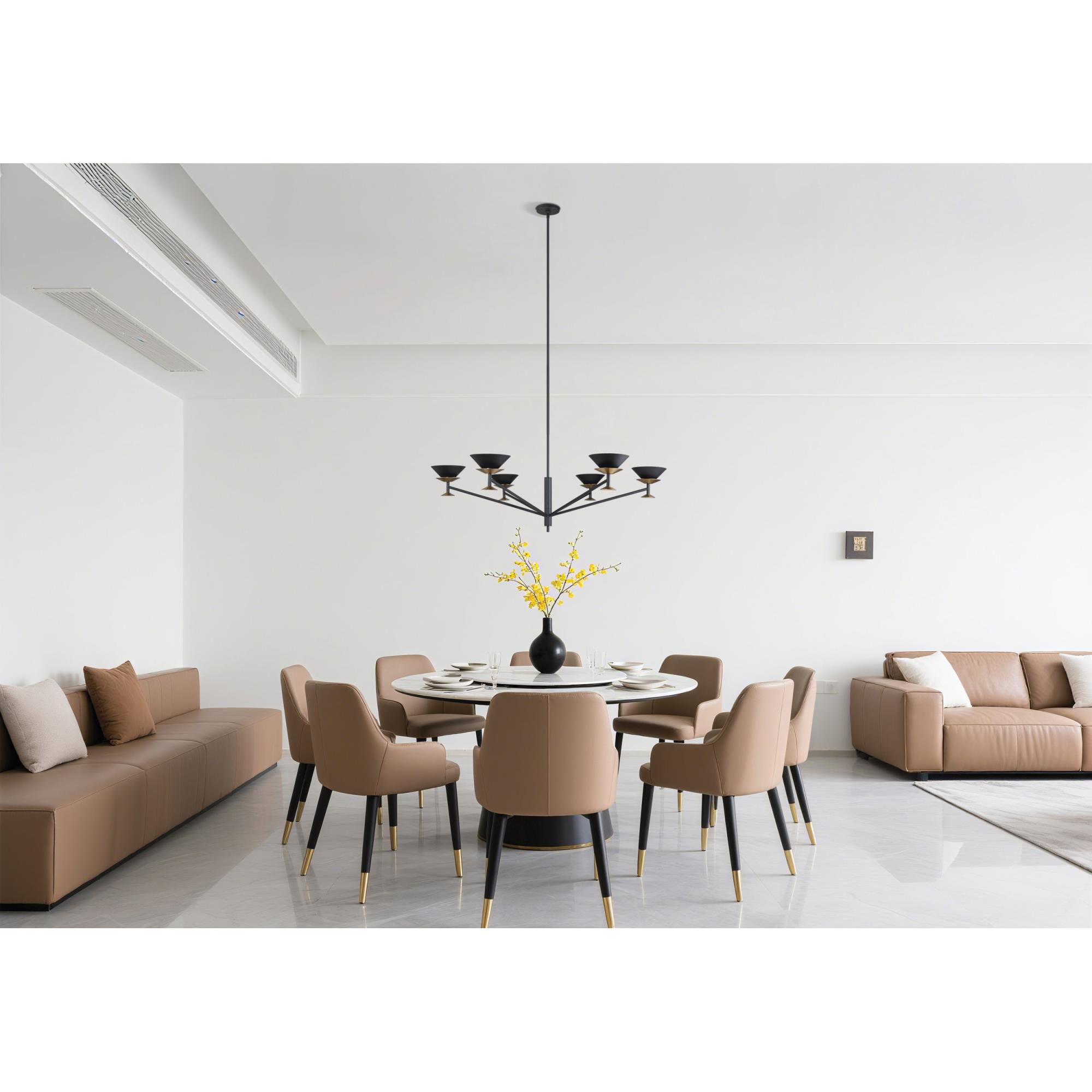 Shown in Textured Black finish and Textured Black shade