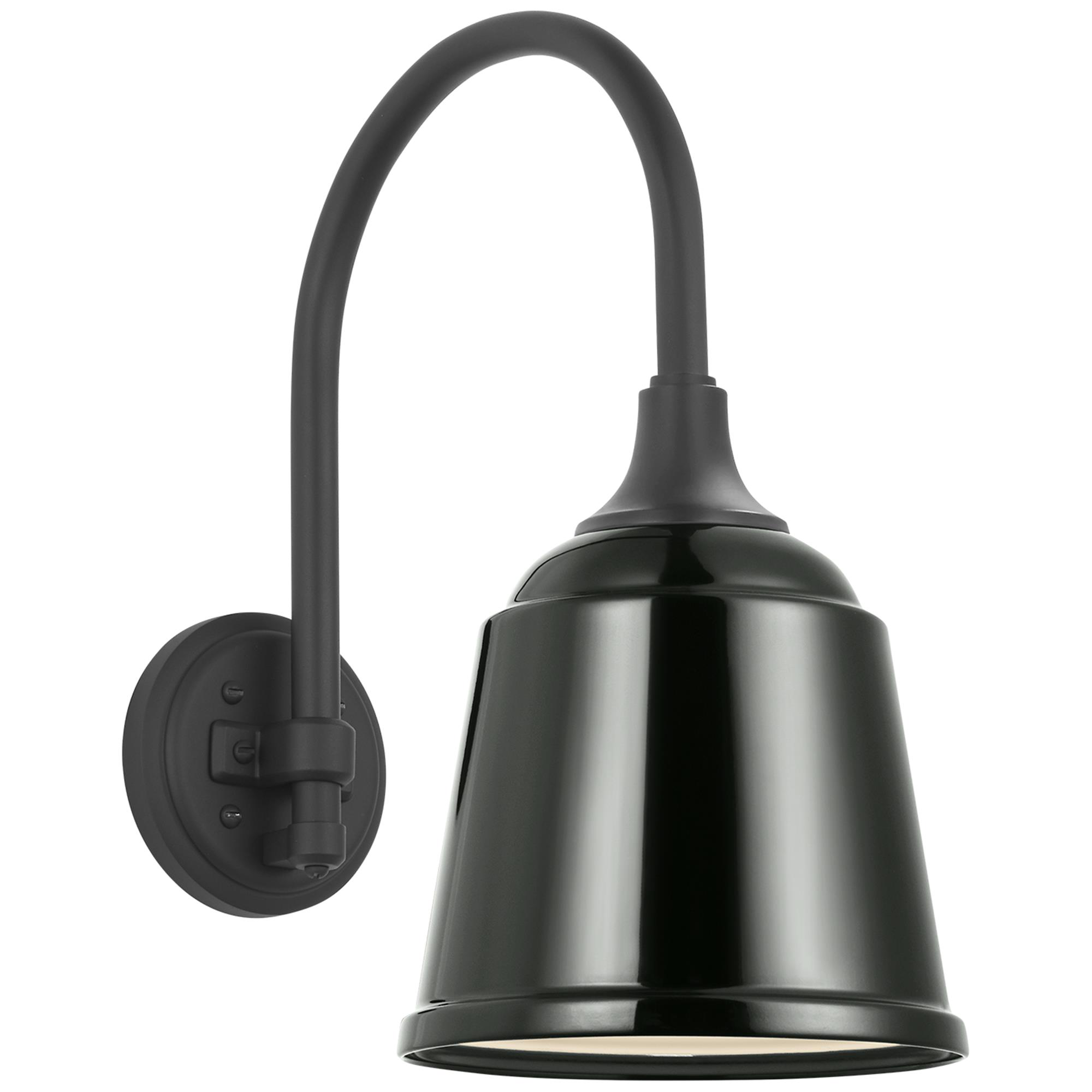Shown in Matte Black finish and Green Rockhouse shade