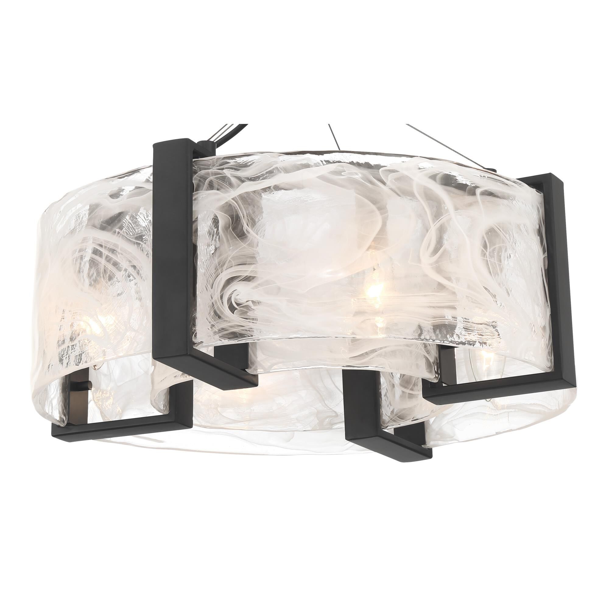 Shown in Coal finish and Cloud glass