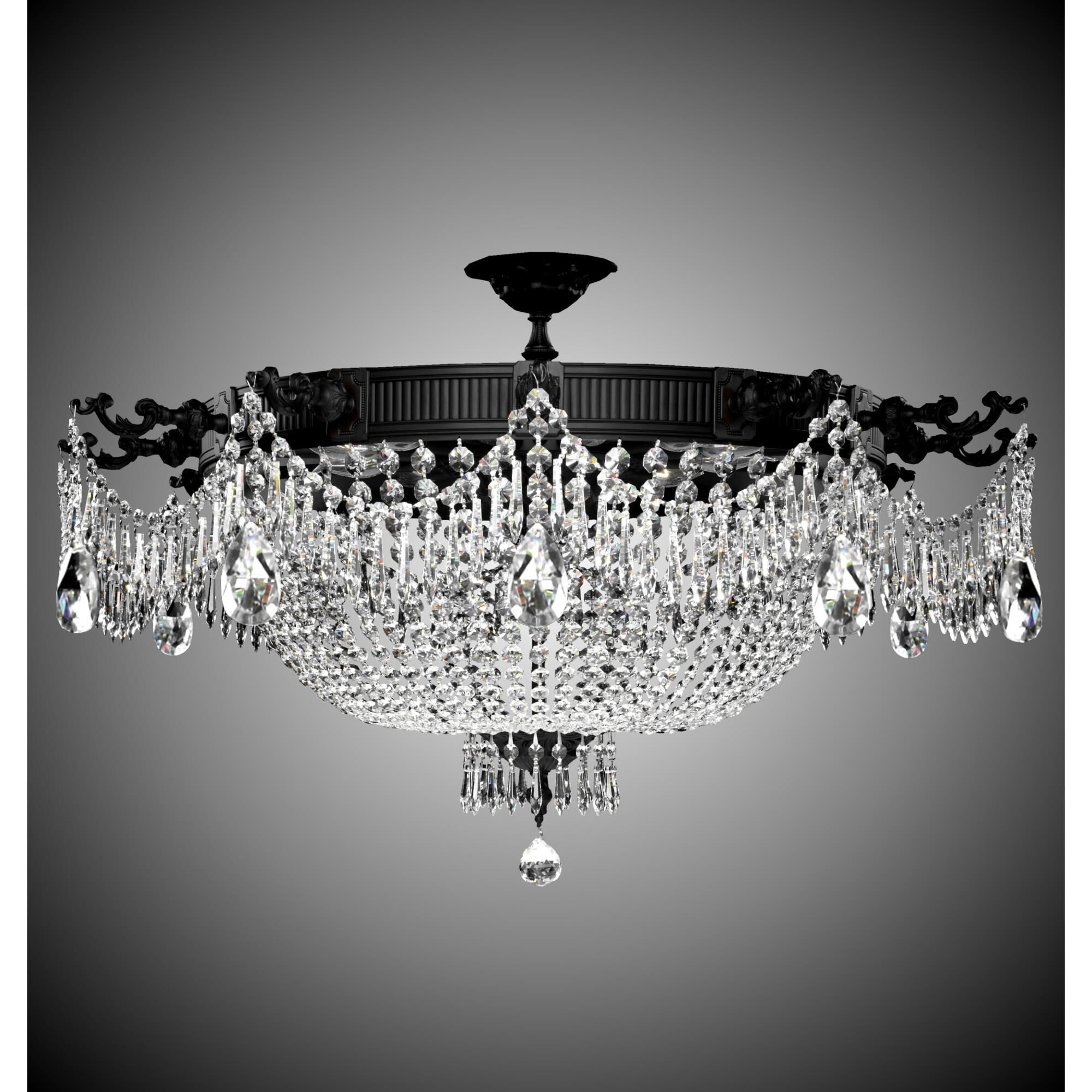 Valencia 36 Inch 12 Light Flush Mount by American Brass and Crystal