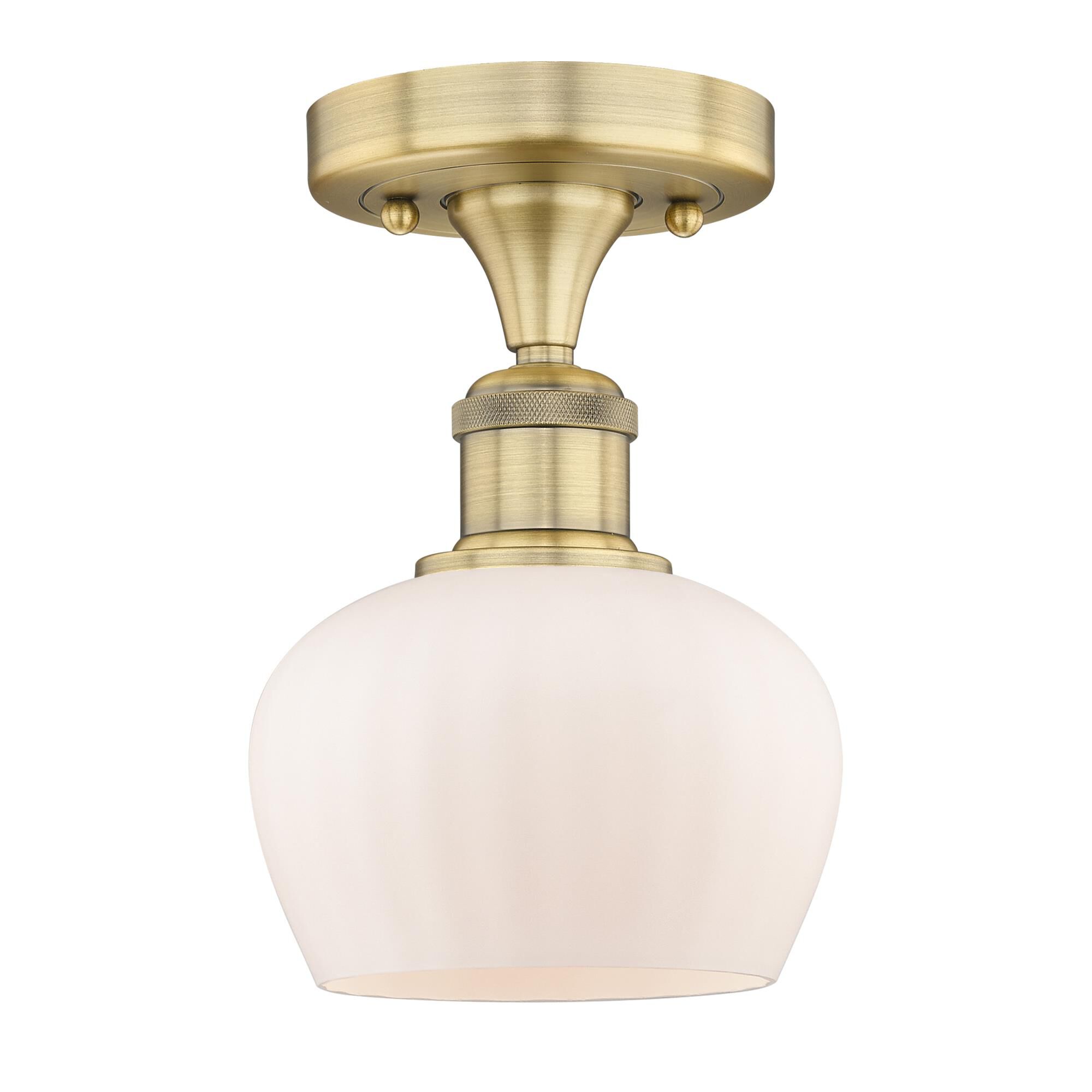 Bruno Marashlian Fenton 6 Inch 1 Light Semi Flush Mount by Innovations Lighting