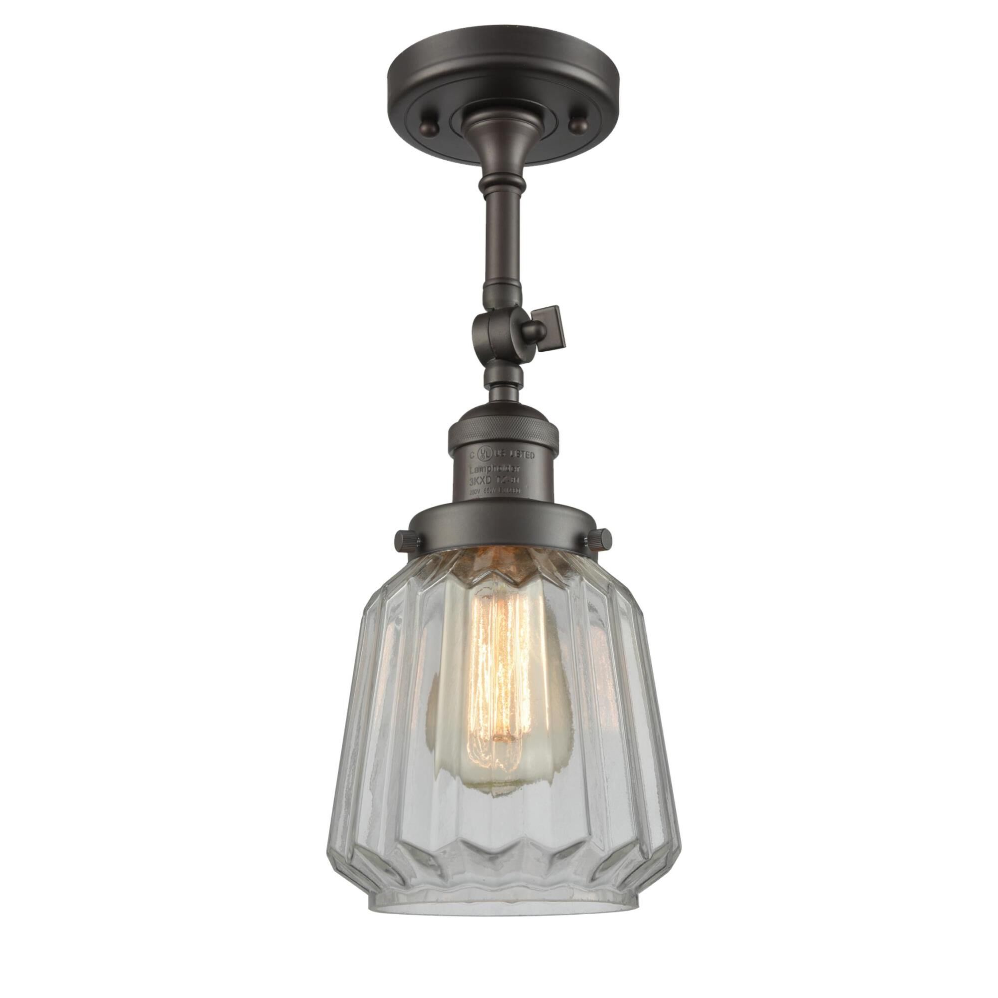 Bruno Marashlian Chatham 6 Inch 1 Light Semi Flush Mount by Innovations Lighting
