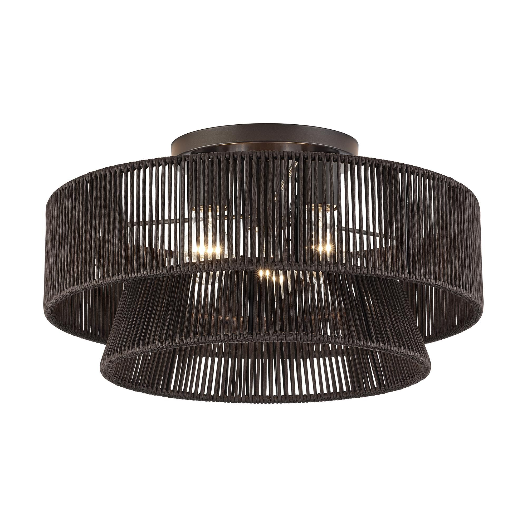 Florell 18 Inch Semi Flush Mount by Livex Lighting