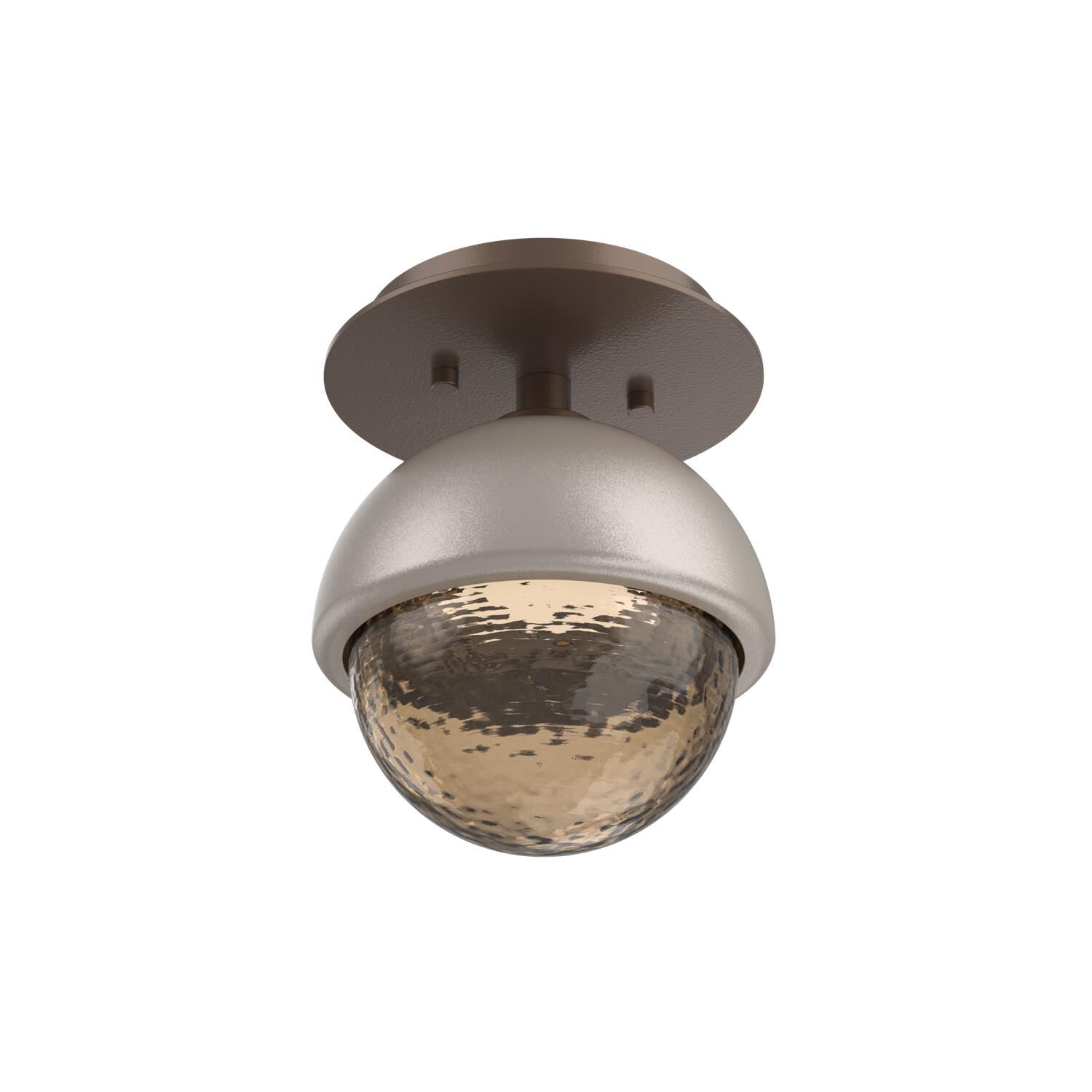 Shown in Burnished Bronze finish and Bronze glass and Beige Silver accent