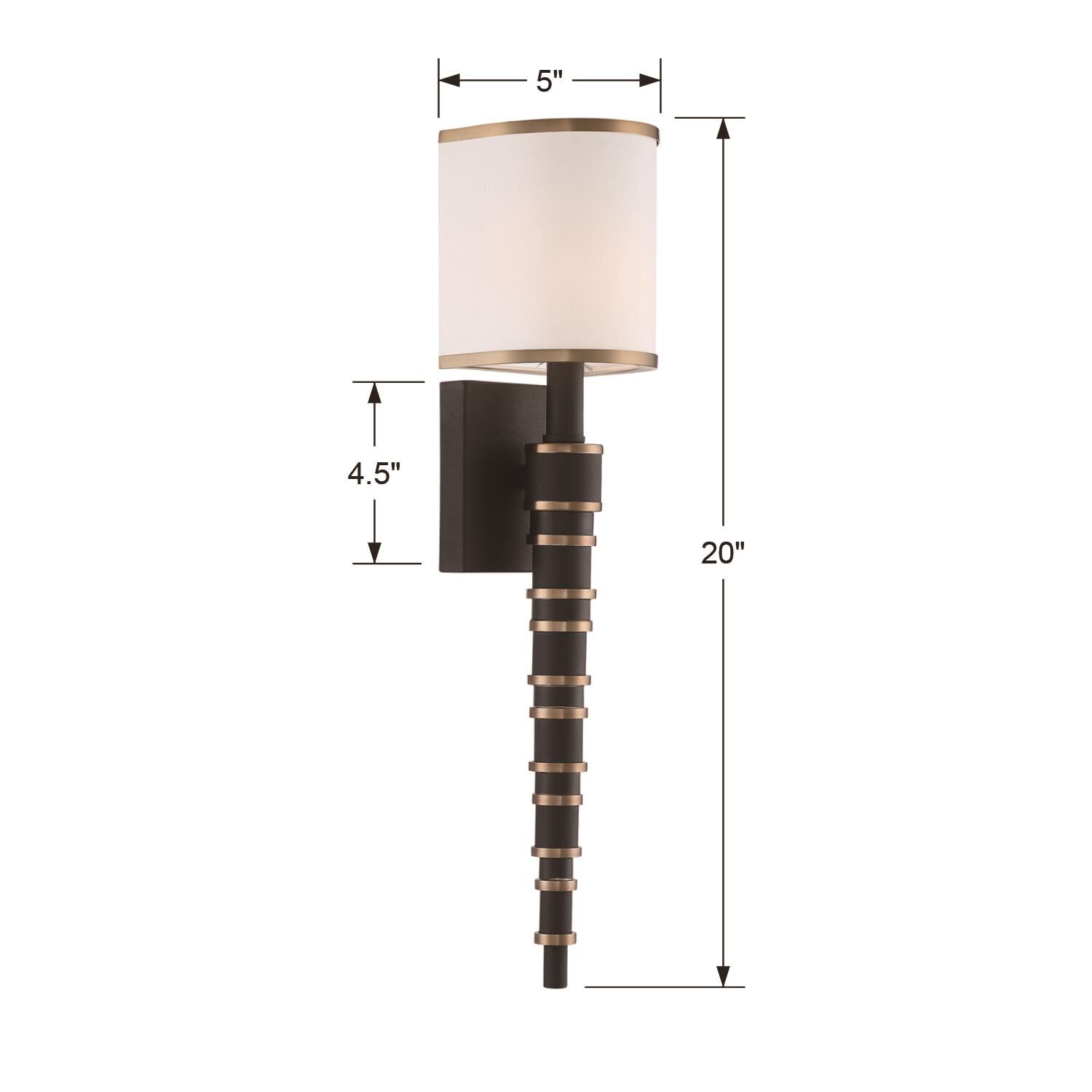 Crystorama Sloane 20 Inch Wall Sconce