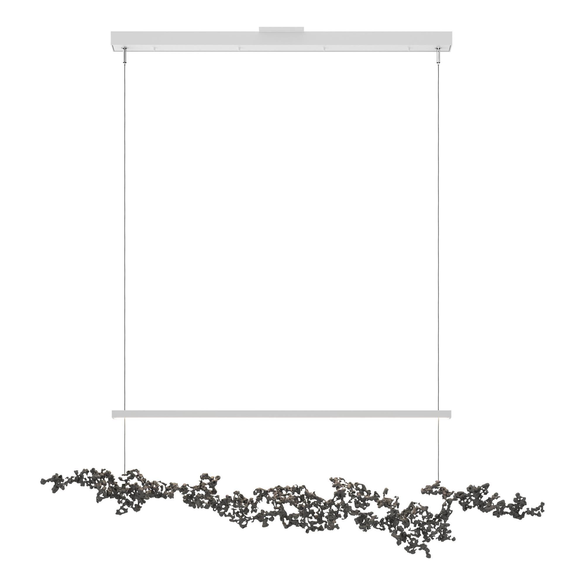 Shown in White finish and Natural Iron Aluminum shade