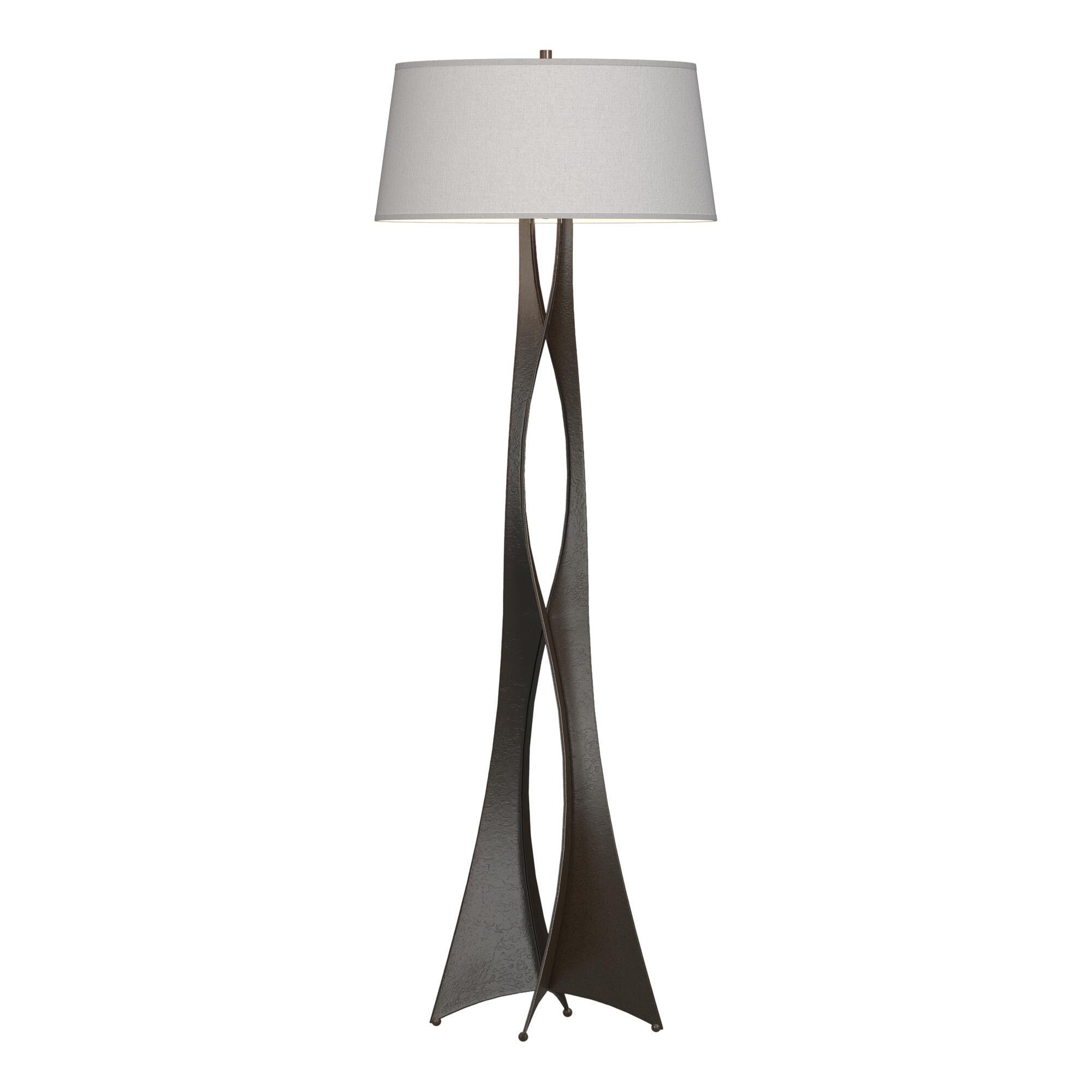 Shown in Oil Rubbed Bronze finish and Flax shade