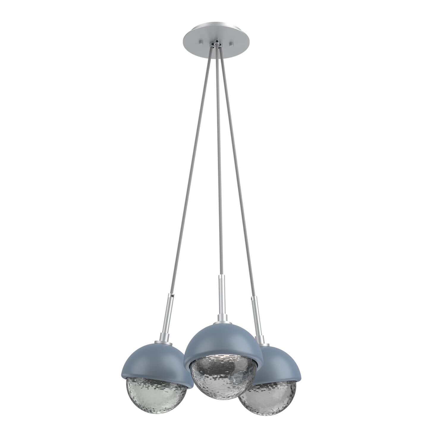 Levi Wilson Cabochon 13 Inch Multi Pendant Light by Hammerton Studio