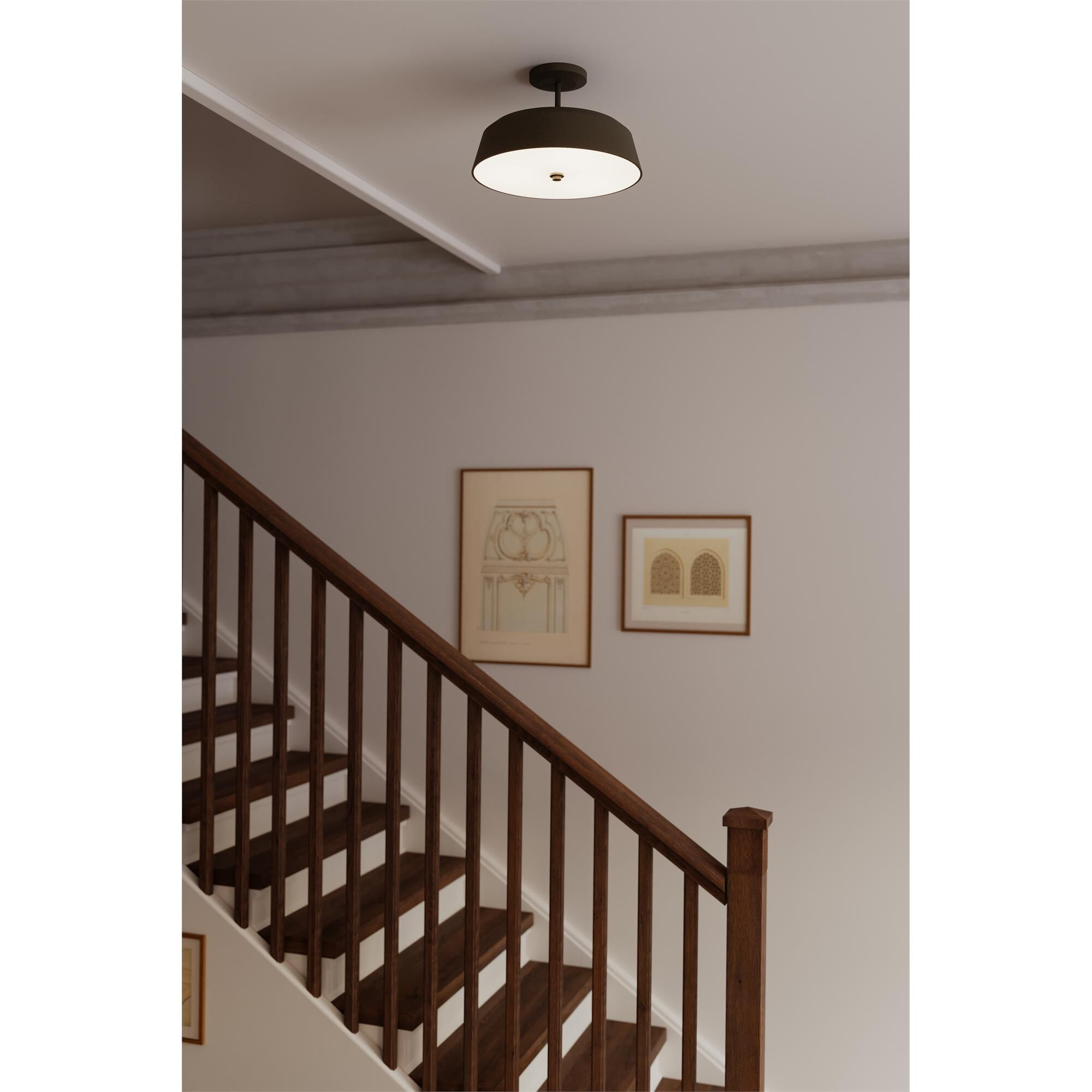 Shown in Plated Dark Bronze finish and Etched White glass