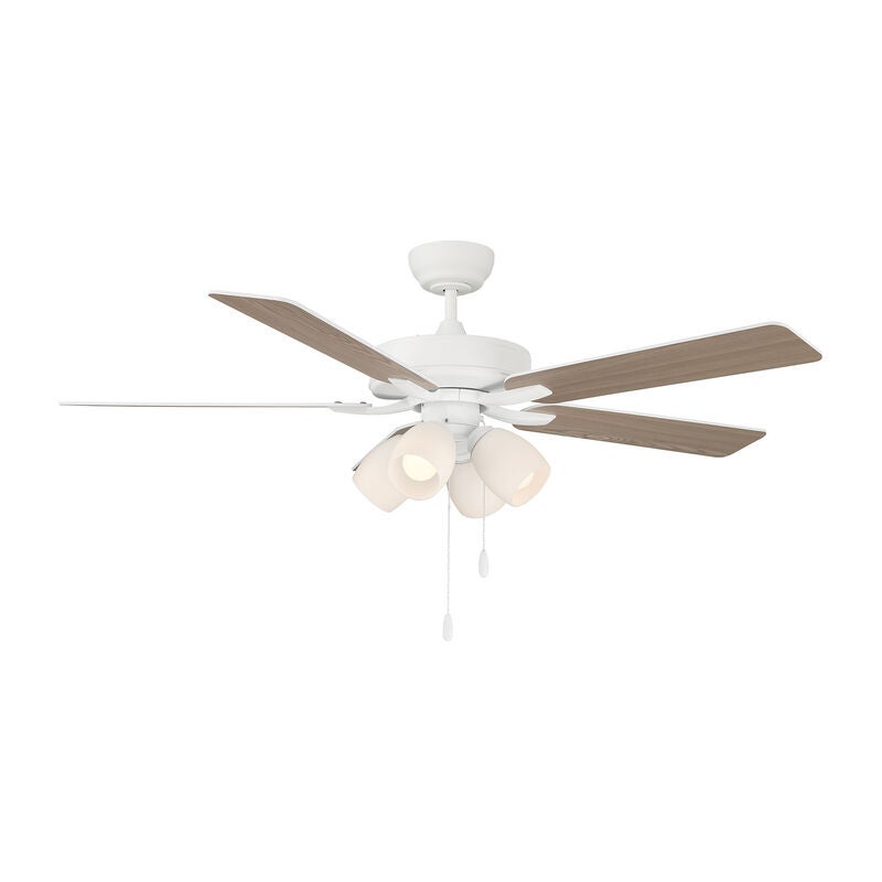 52 Inch Ceiling Fan with Light Kit by Meridian Lighting