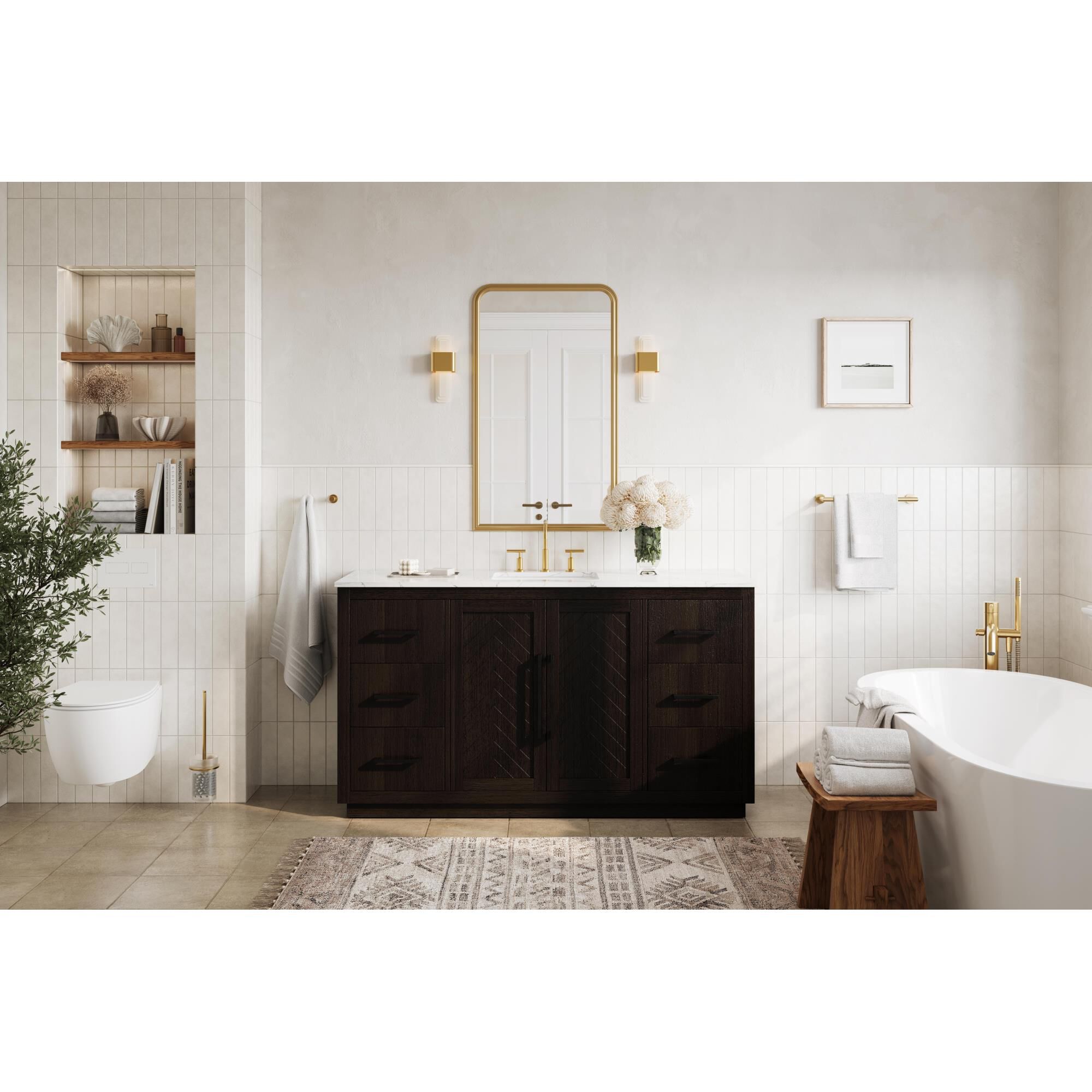 Chase 60 Inch Bath Vanity by Elegant Dcor