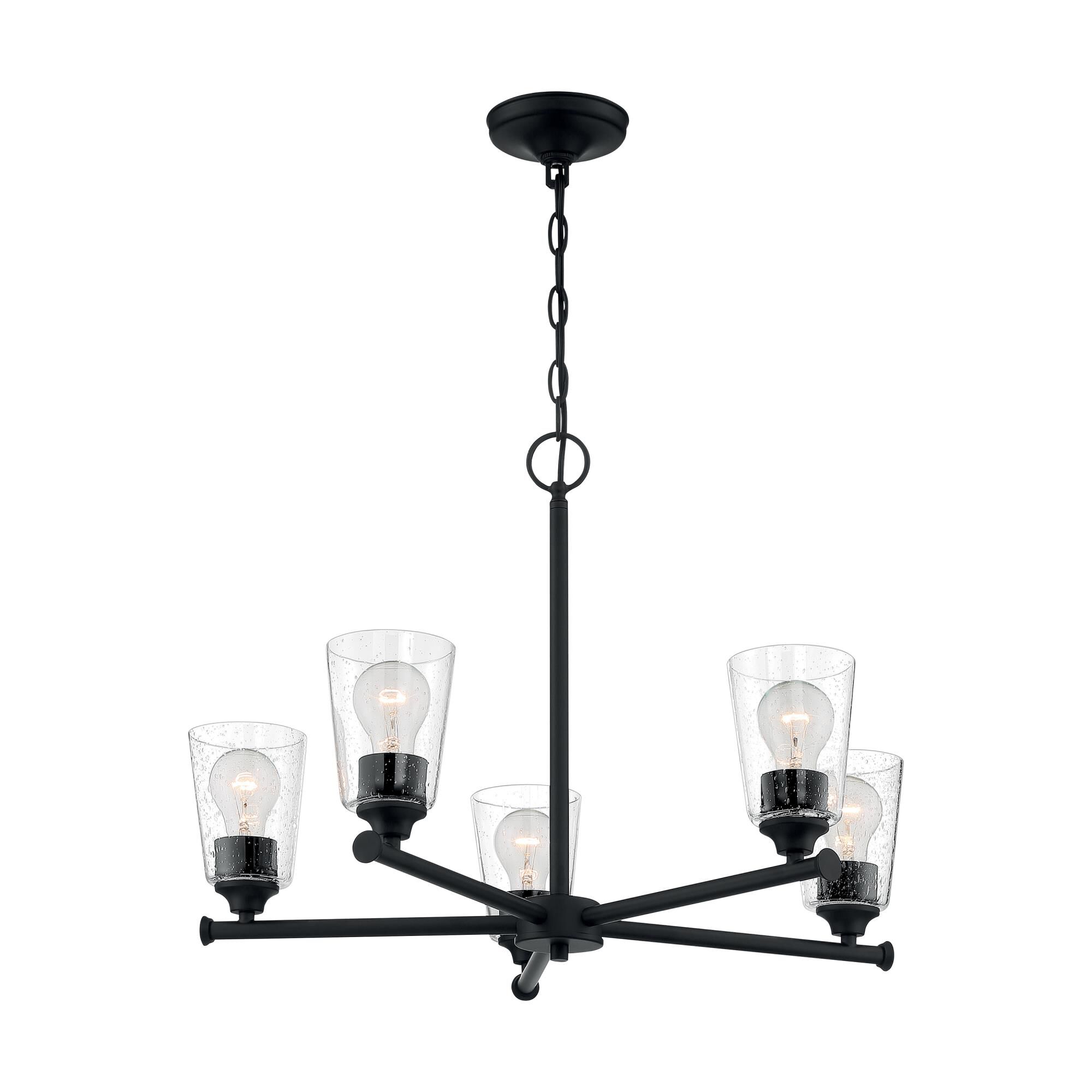Bransel 25 Inch 5 Light Chandelier by Nuvo Lighting