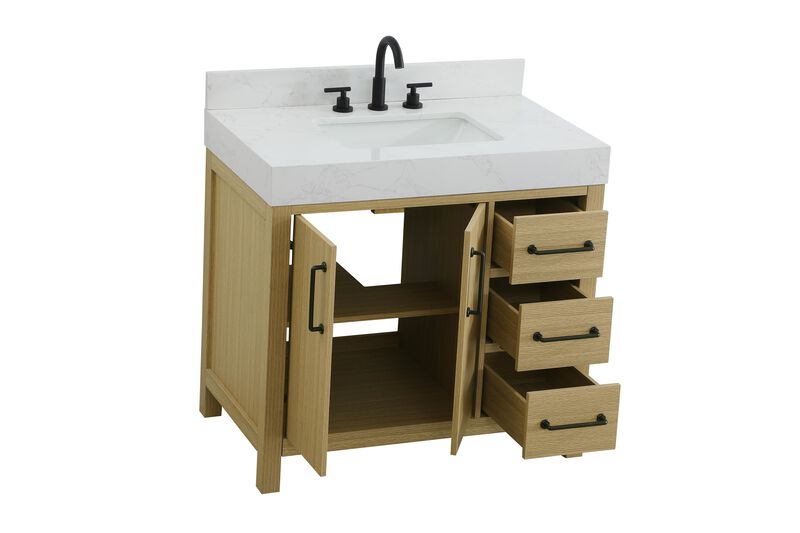 Nathan 36 Inch Bath Vanity by Elegant Dcor