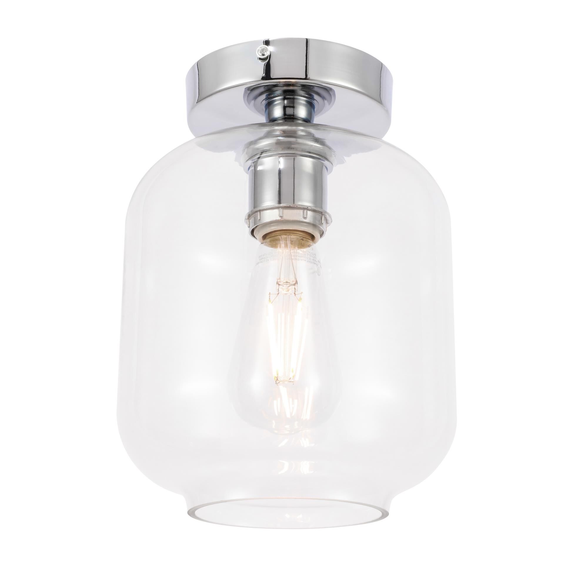 Collier 7 Inch Semi Flush Mount by Elegant Lighting