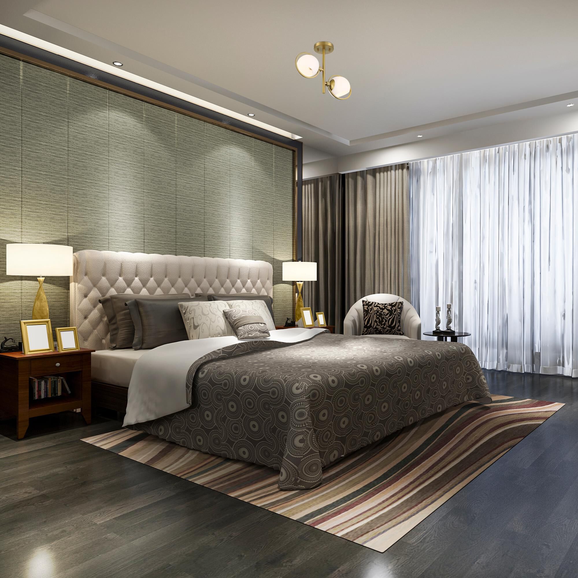 Shown in Brushed Gold finish and Etched Opal glass