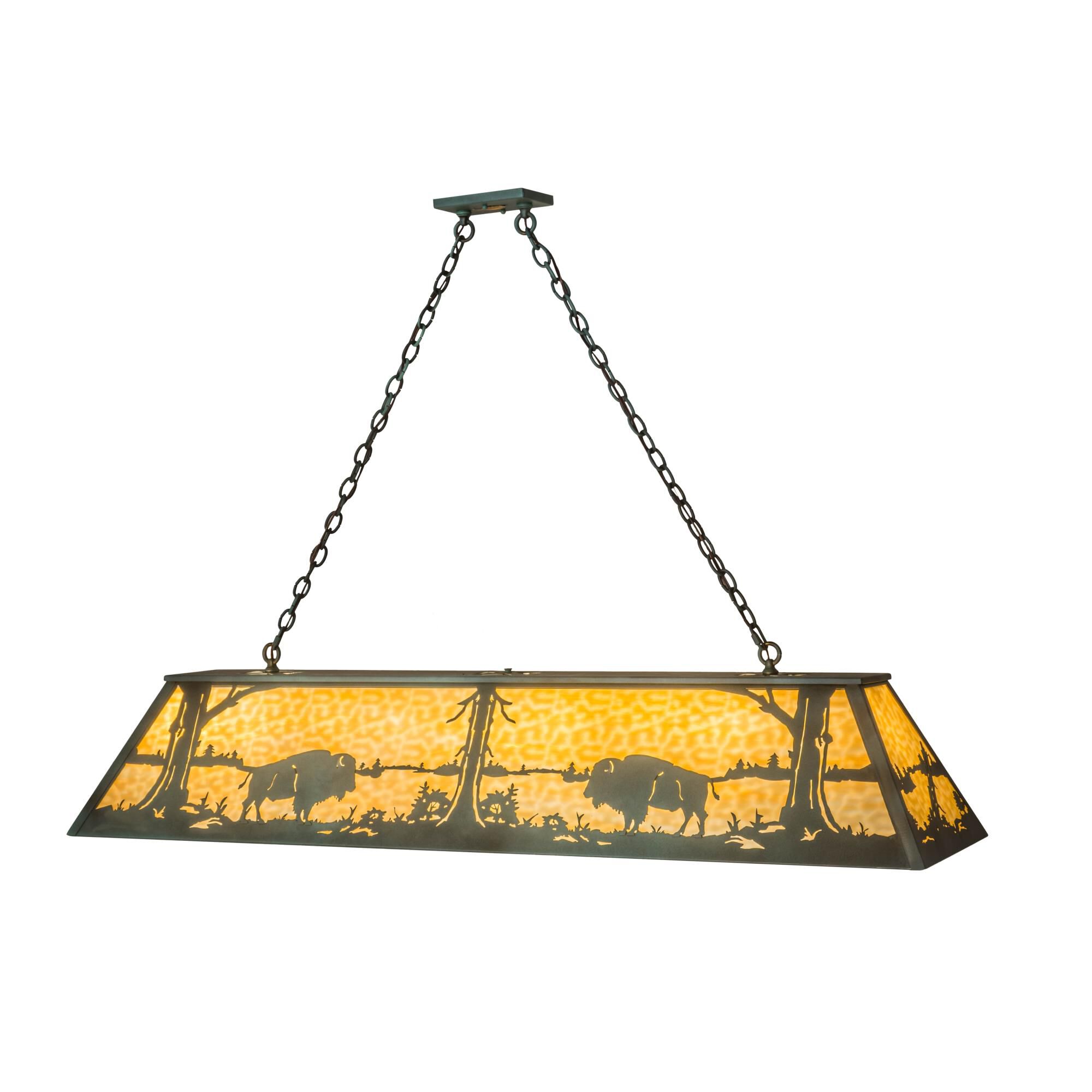 Buffalo 61 Inch 9 Light Linear Suspension Light by Meyda Lighting