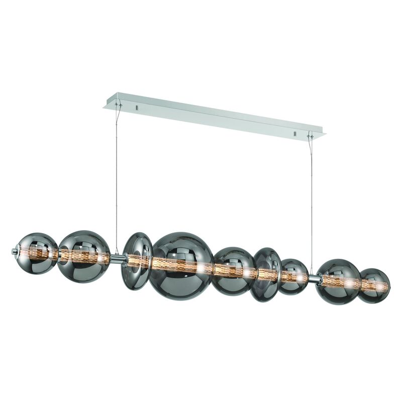 Atomo Large Linear Chandelier by Eurofase Lighting