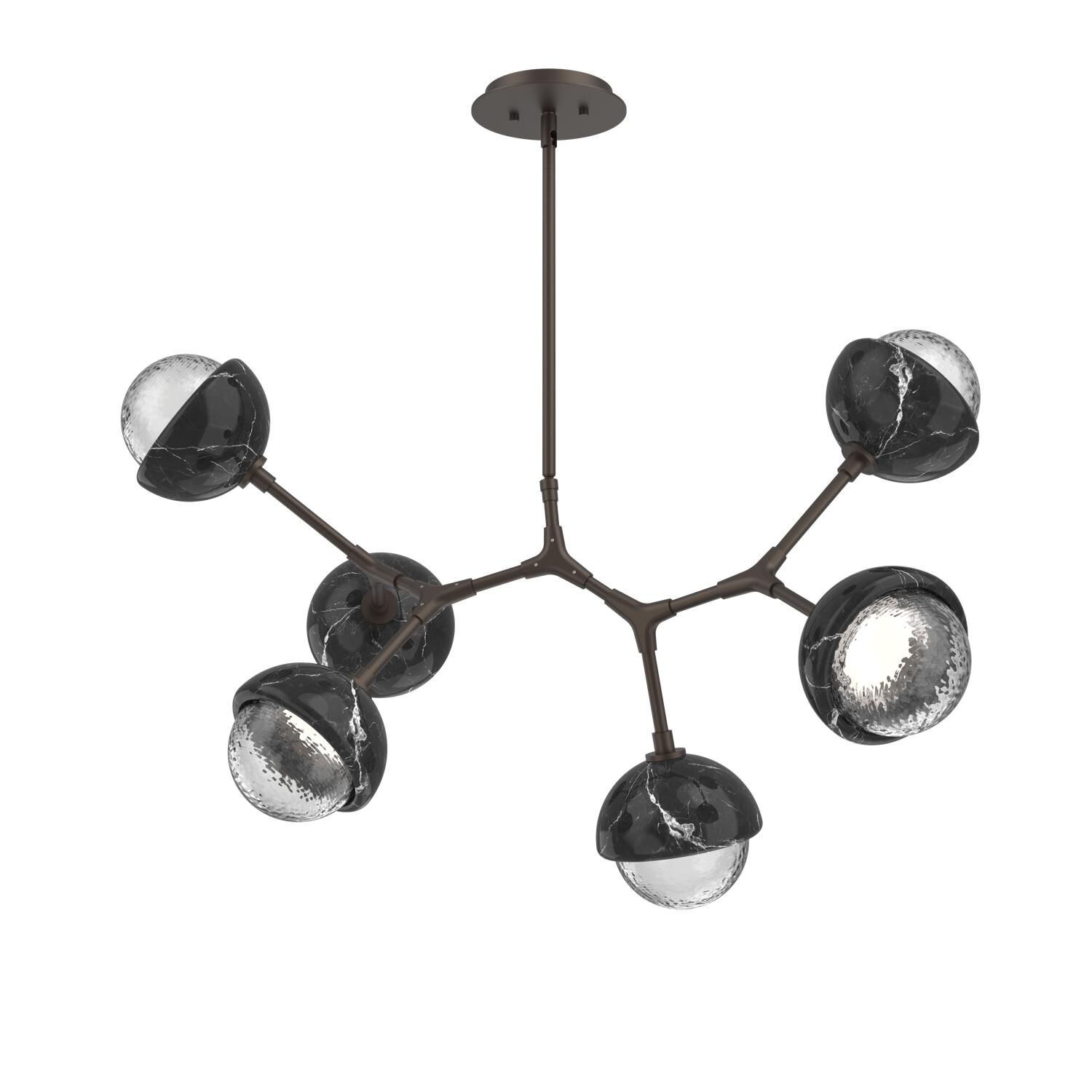 Levi Wilson Cabochon 31 Inch Linear Suspension Light by Hammerton Studio