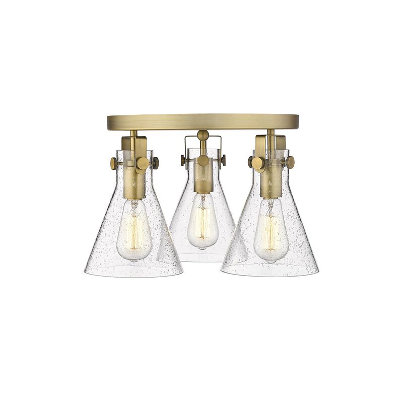 Bruno Marashlian Newton Cone 19 Inch 3 Light Flush Mount by Innovations Lighting