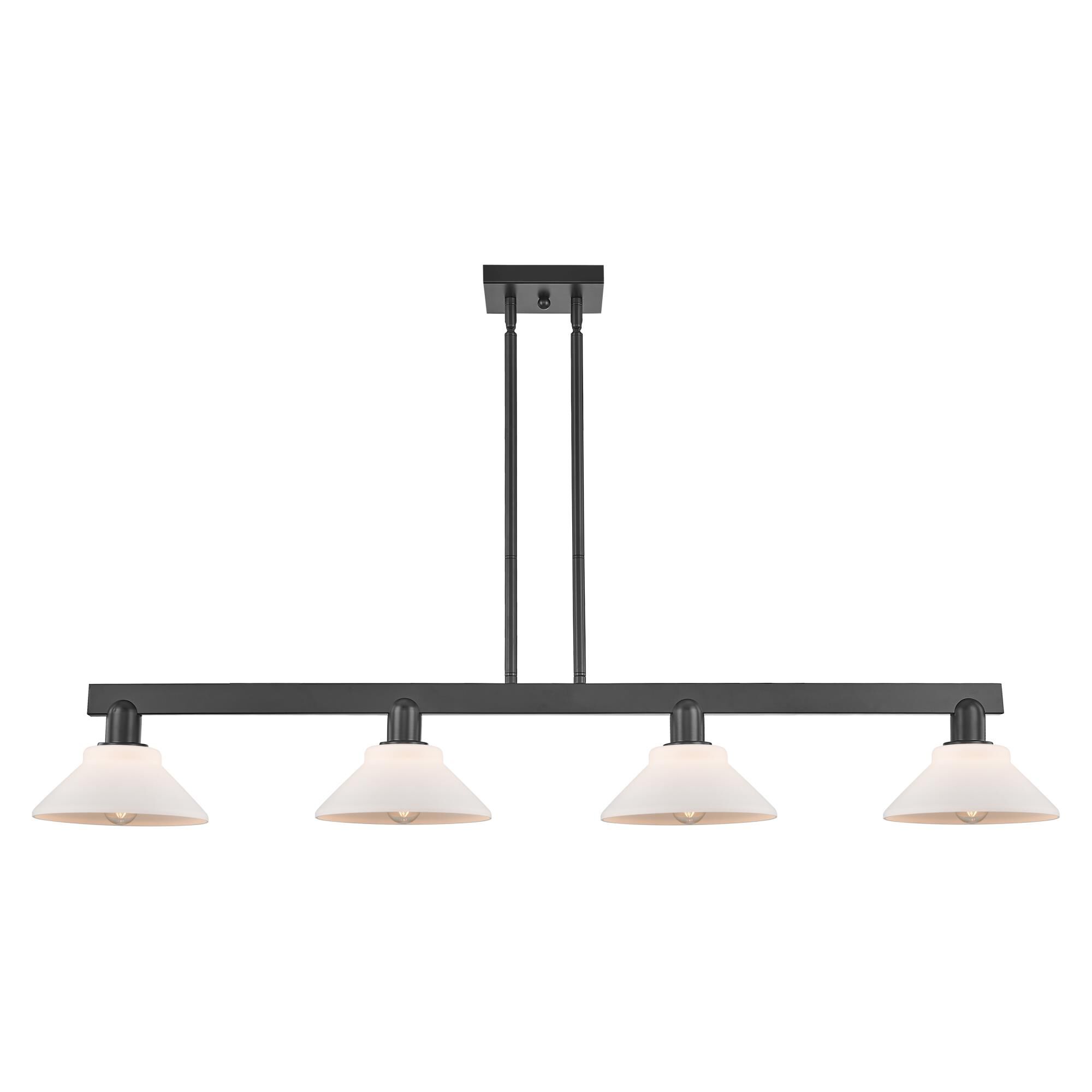 Shown in Matte Black finish and Matte White glass