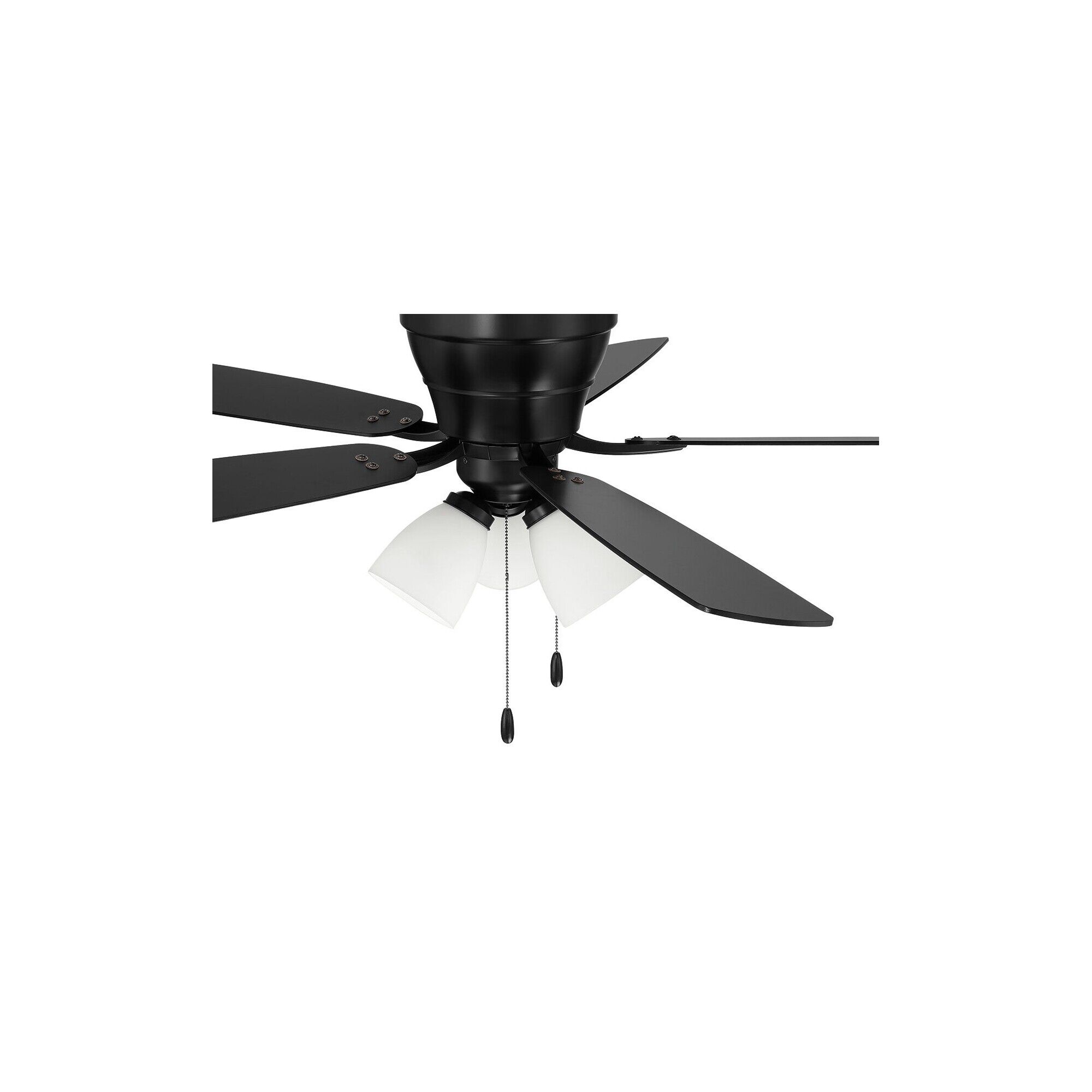 Wheeler 52 3-Light 52 Inch Flush Mount Fan with Light Kit,