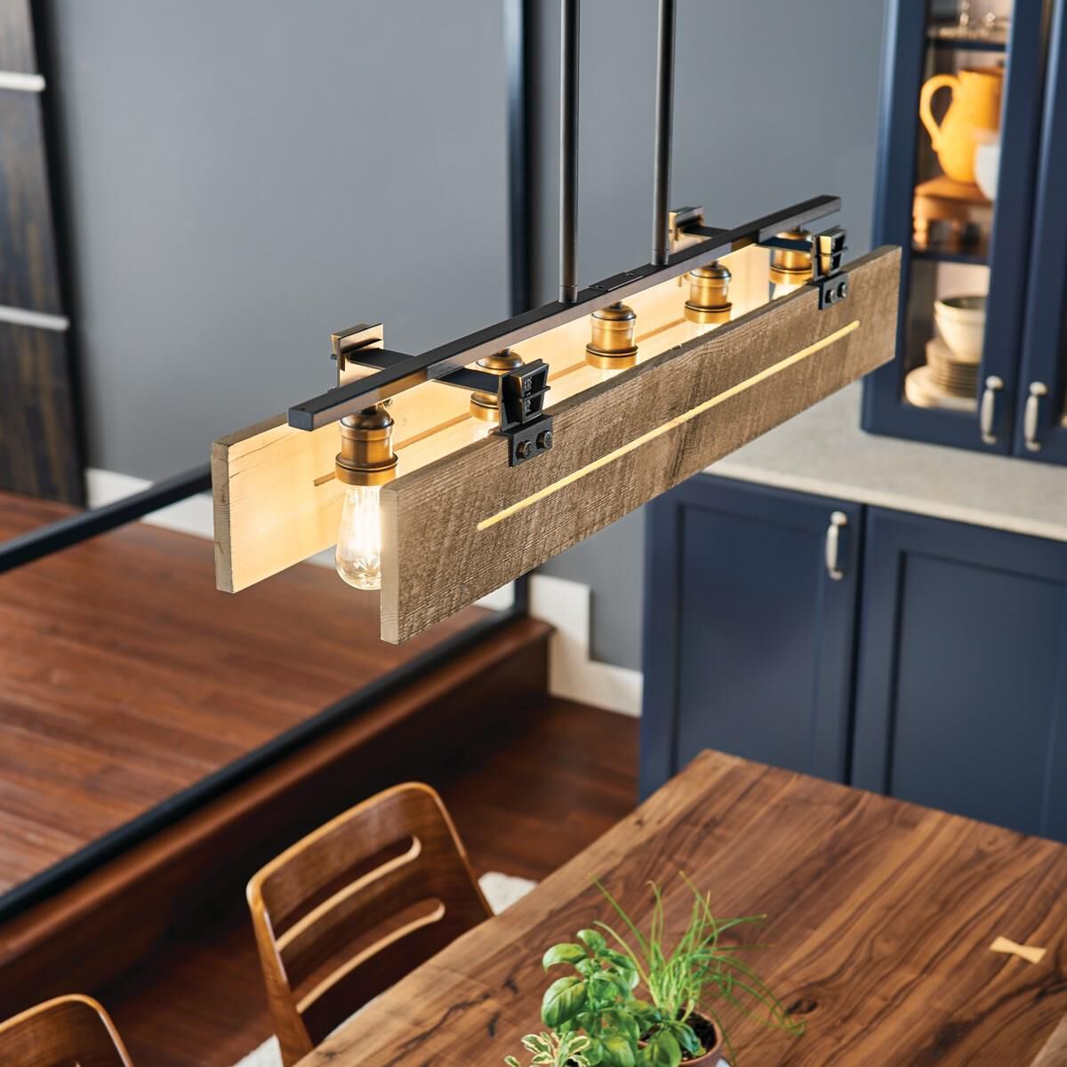 Ridgewood 40 Inch 5 Light Linear Suspension Light by Kichler Lighting