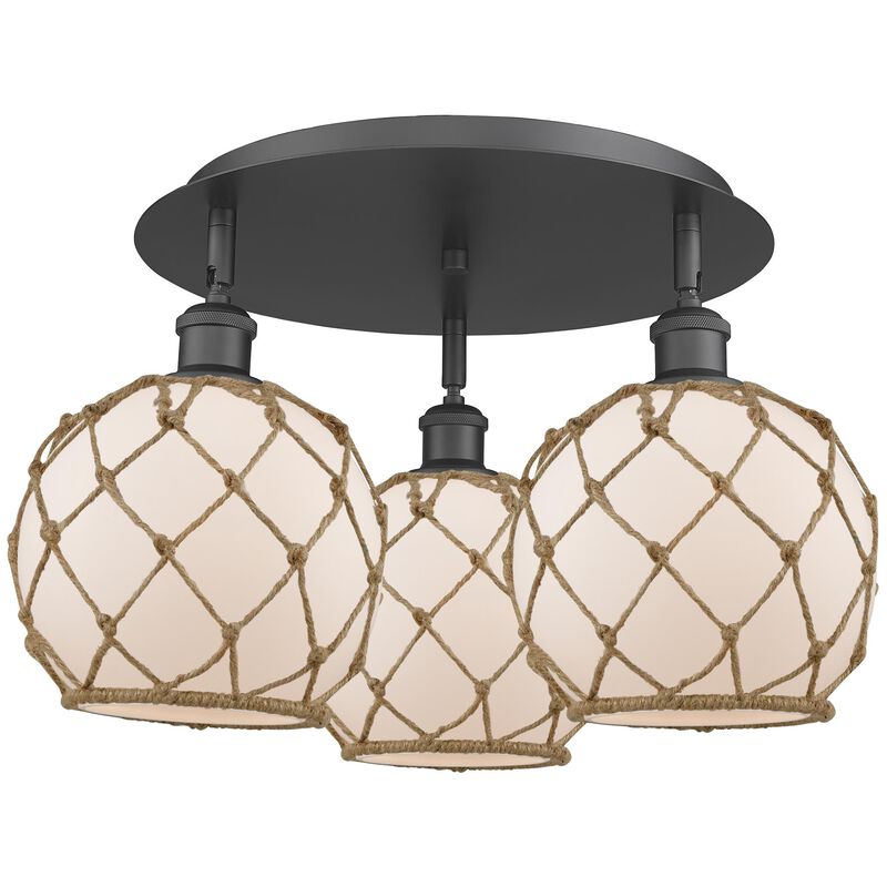 Bruno Marashlian Farmhouse Rope 20 Inch Flush Mount by Innovations Lighting