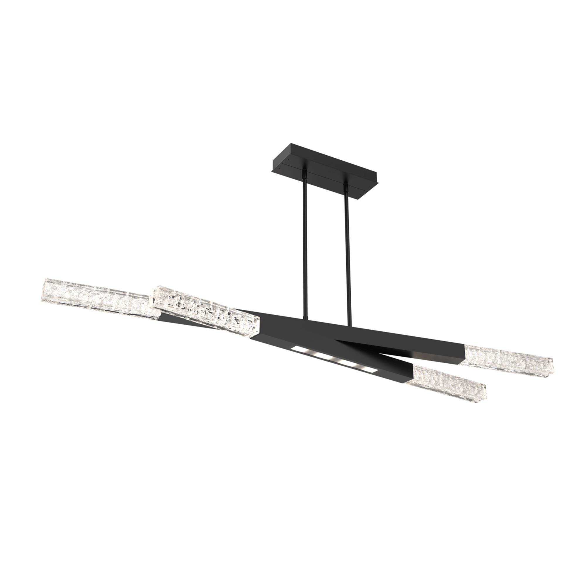 Shown in Matte Black finish and Clear glass