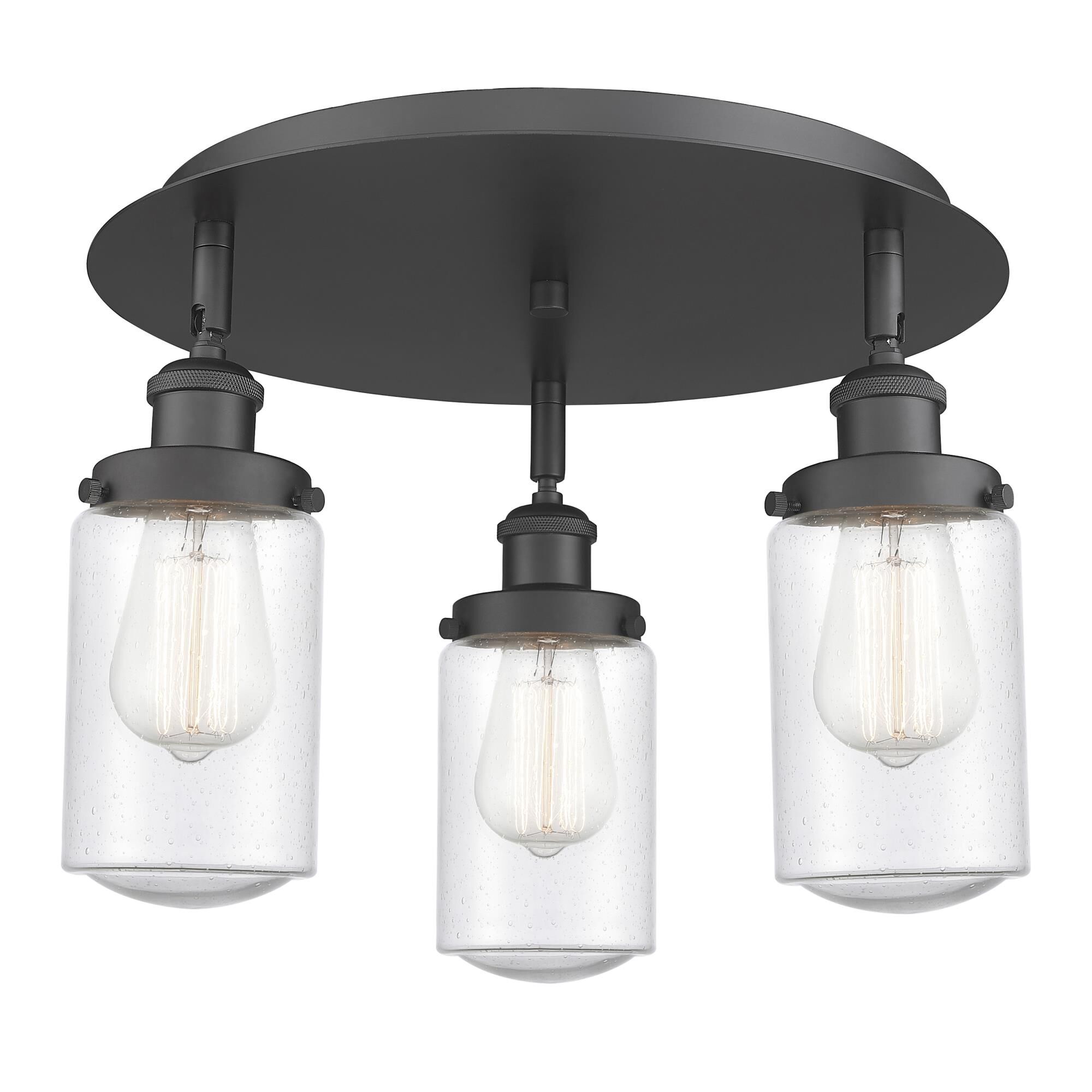 Shown in Matte Black finish and Seedy glass