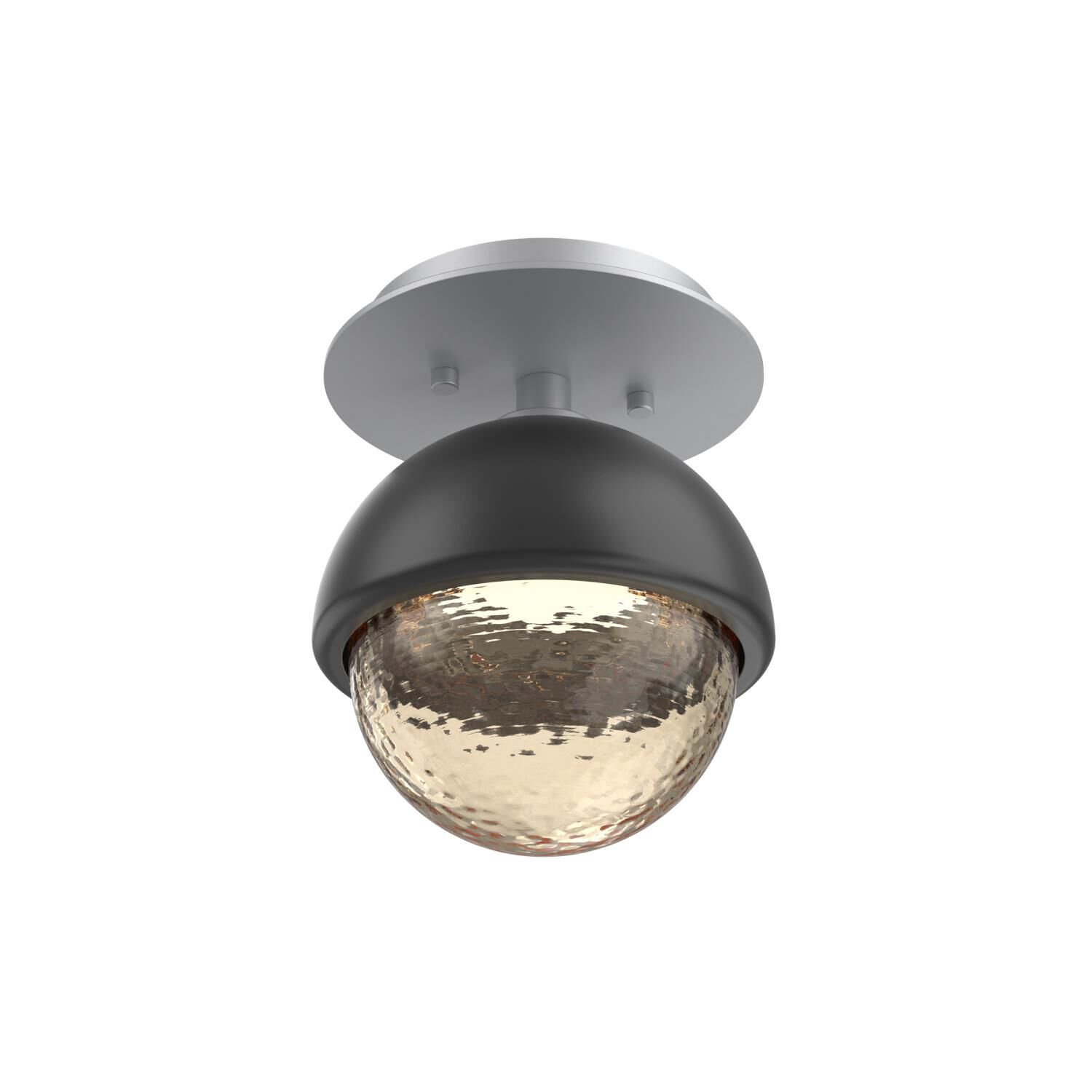 Shown in Classic Silver finish and Amber glass and Matte Black accent