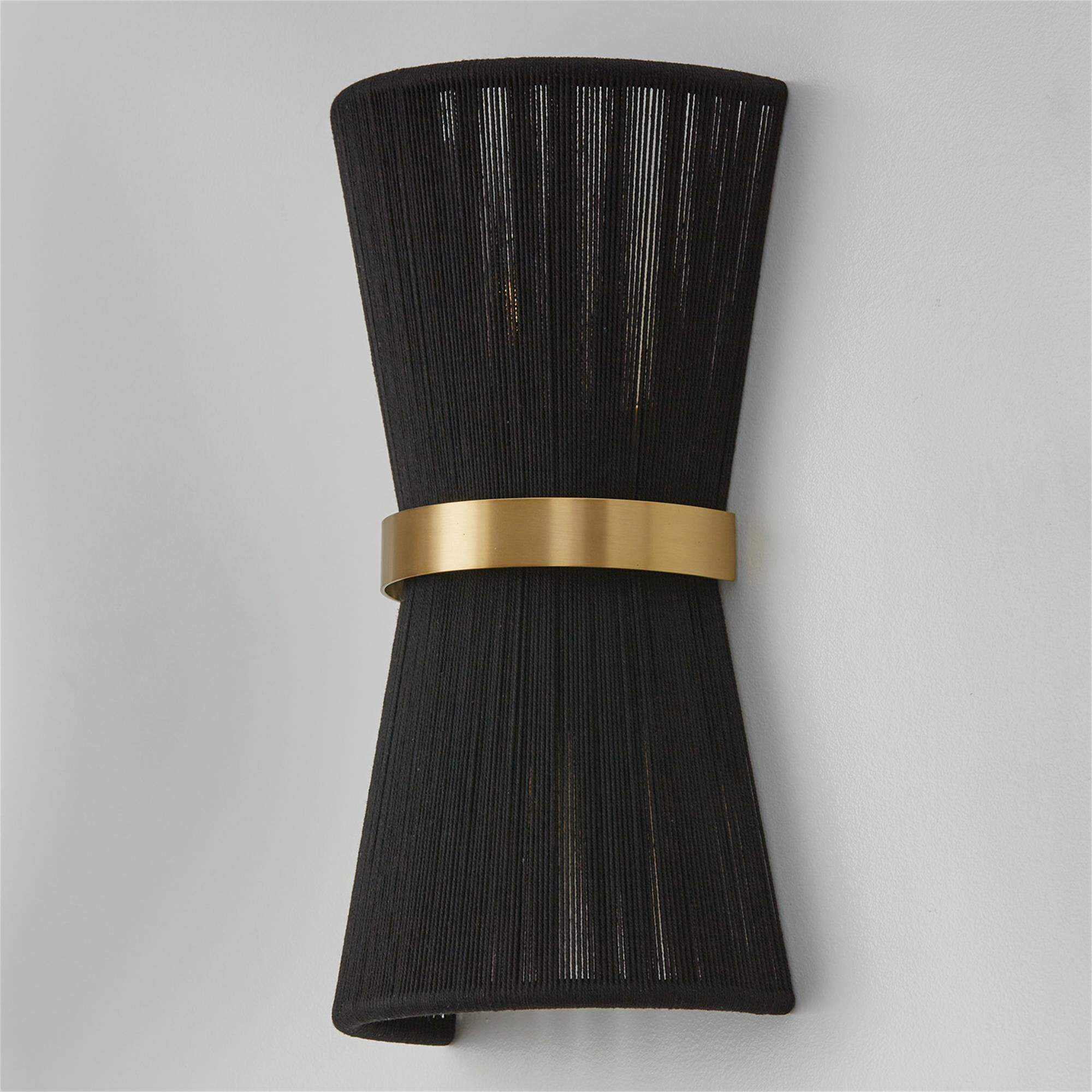 Shown in Black Rope And Patinaed Brass finish