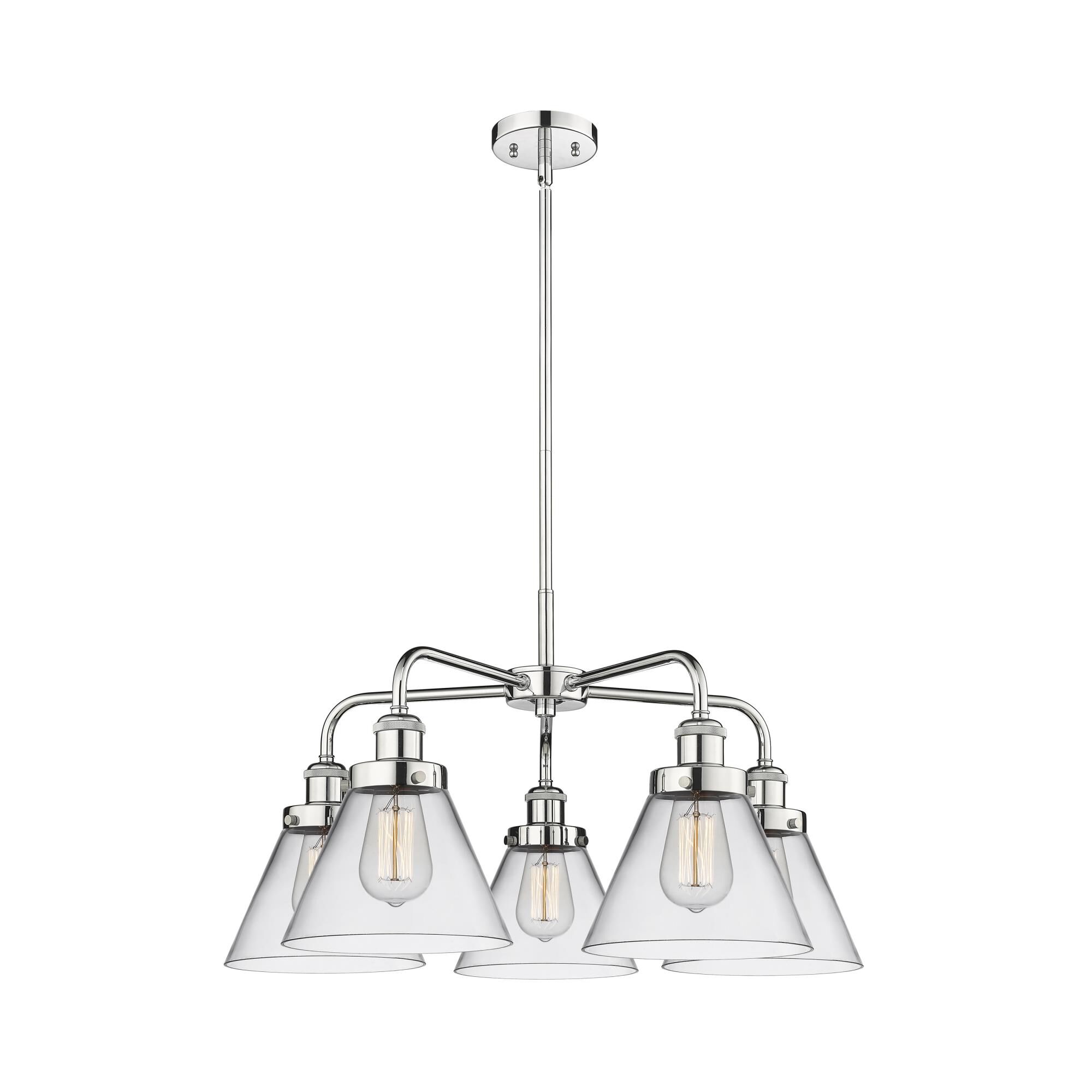 Bruno Marashlian Cone 25 Inch 5 Light Chandelier by Innovations Lighting