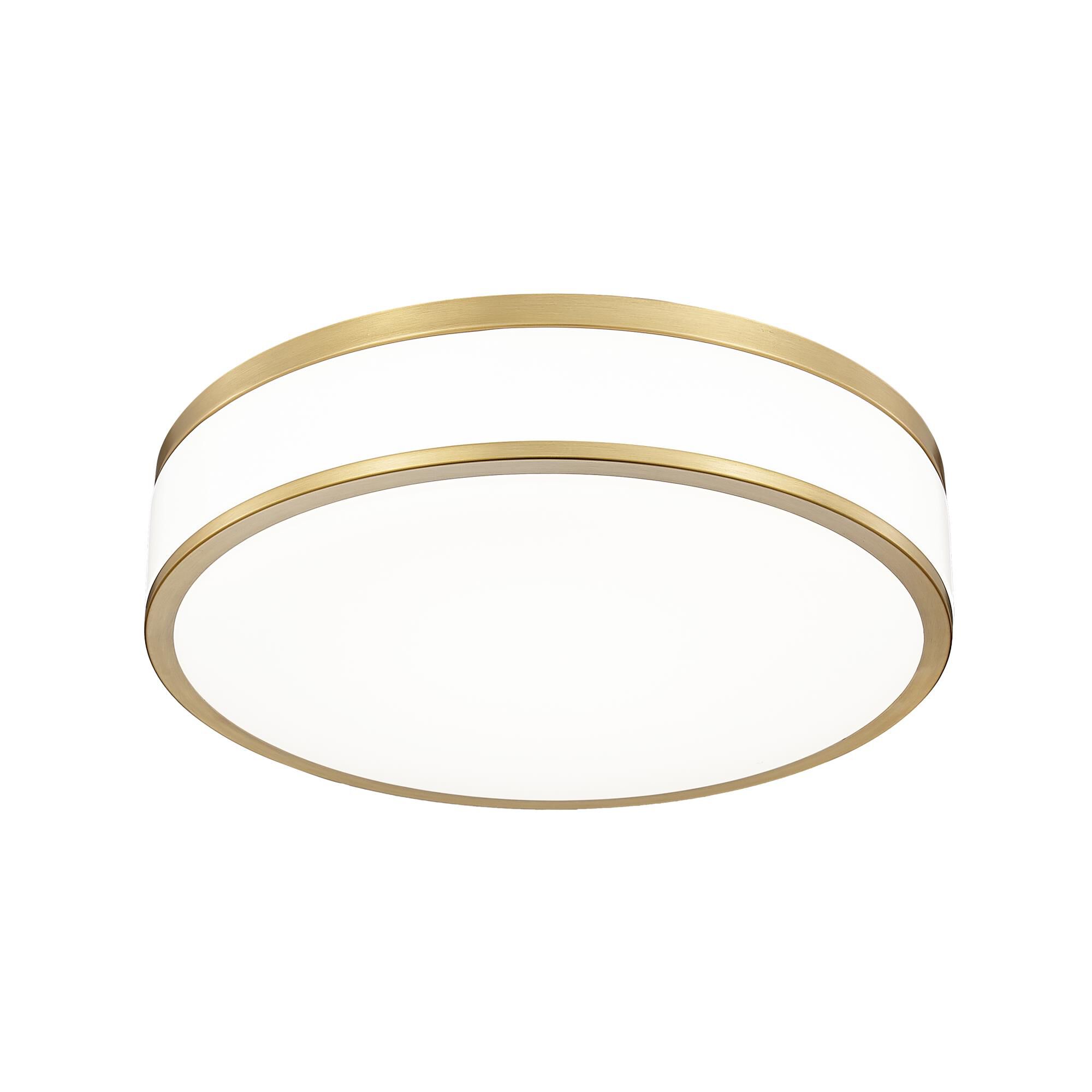 Shown in Modern Gold finish and Frosted glass and Frosted shade