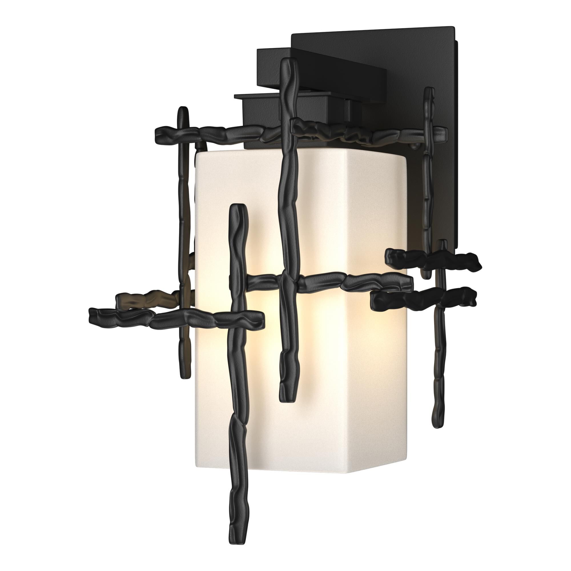 Shown in Coastal Black finish and Opal glass and Opal Glass shade