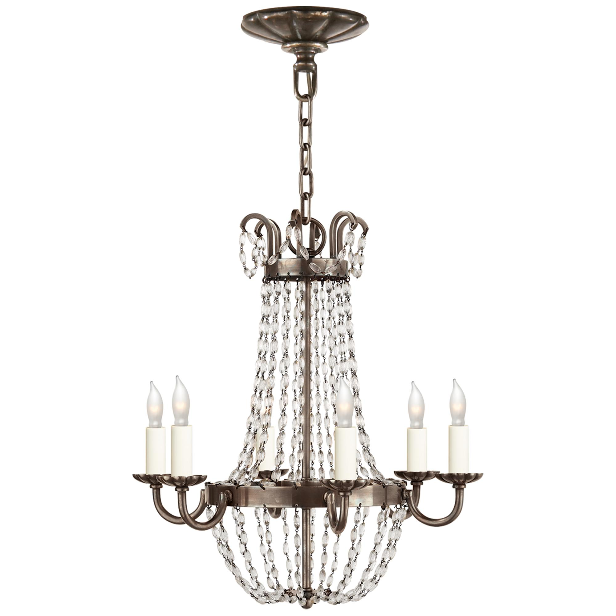 Shown in Sheffield Silver finish and Seeded glass