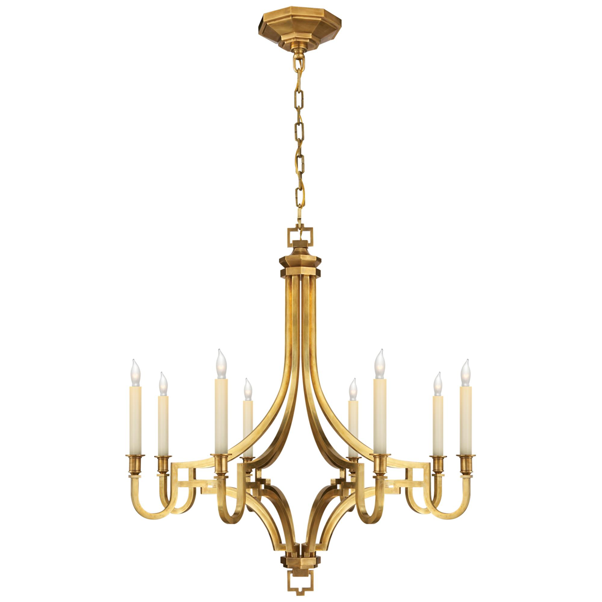 Shown in Antique-Burnished Brass finish and Chsnp Sold Separately shade