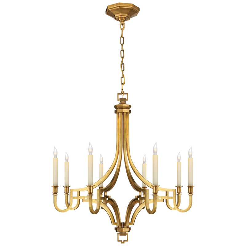 Chapman & Myers Mykonos 27 Inch 8 Light Chandelier by Visual Comfort Signature Collection