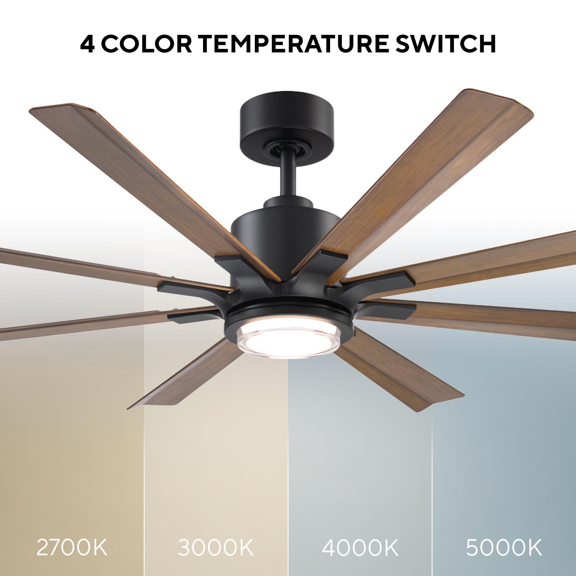 Size Matters 56 Inch Ceiling Fan with Light Kit by Modern Forms