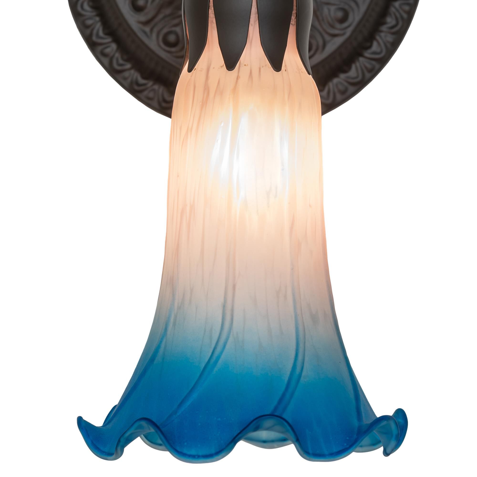 Meyda Lighting Pink and Blue 10 Inch Wall Sconce