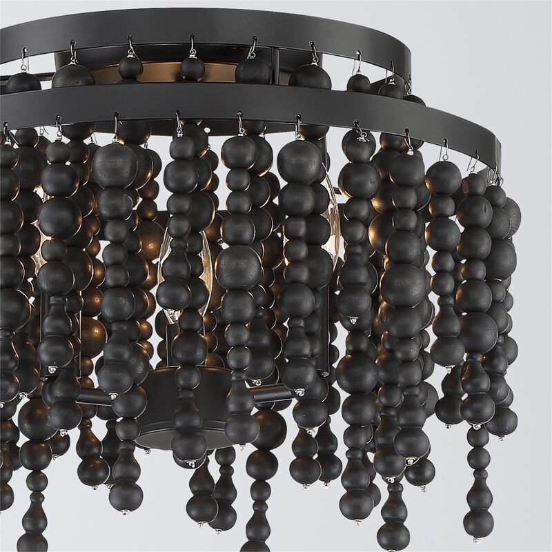 Poppy 15 Inch 3 Light Semi Flush Mount by Crystorama